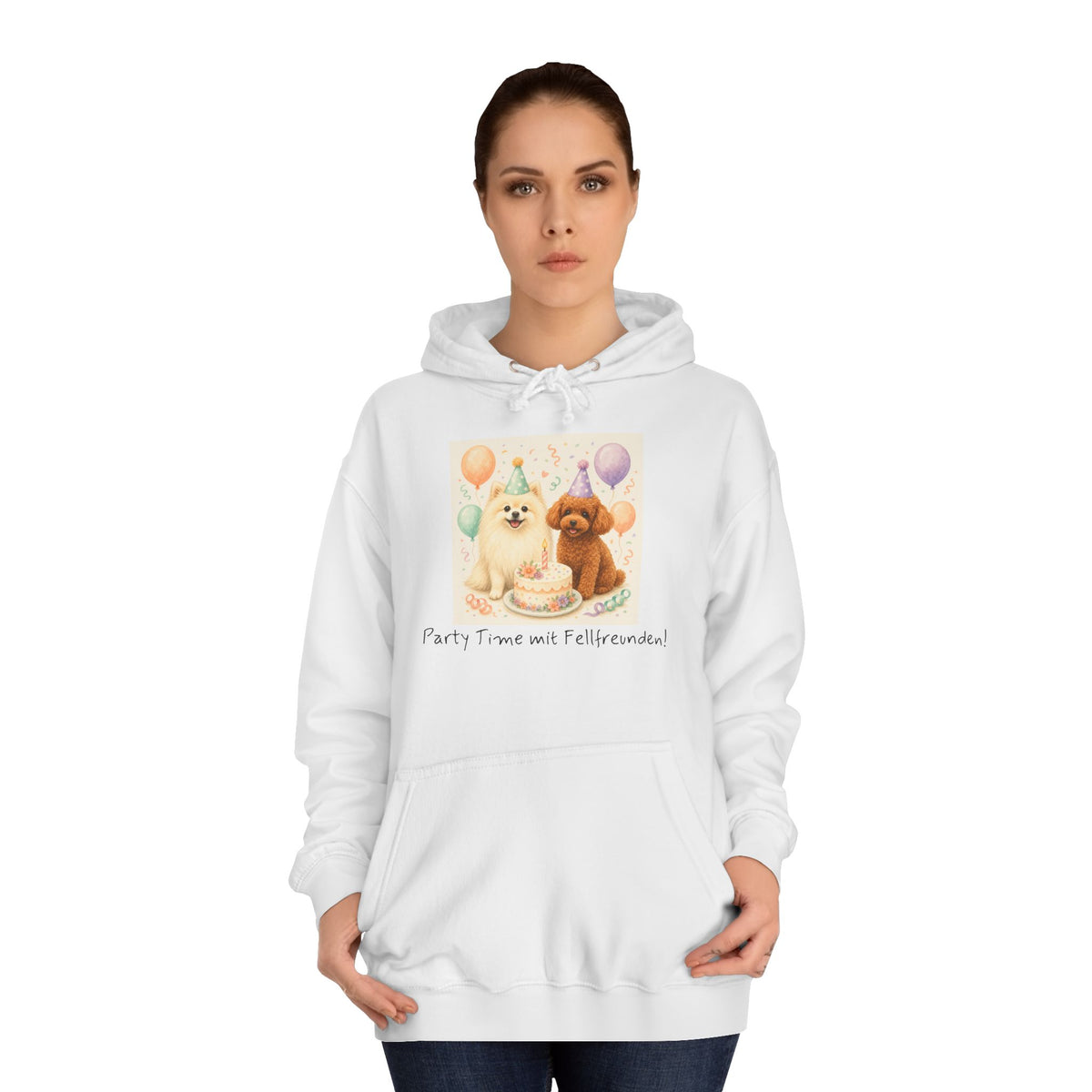Personalisierter Unisex Hoodie mit Haustier – Birthday Time