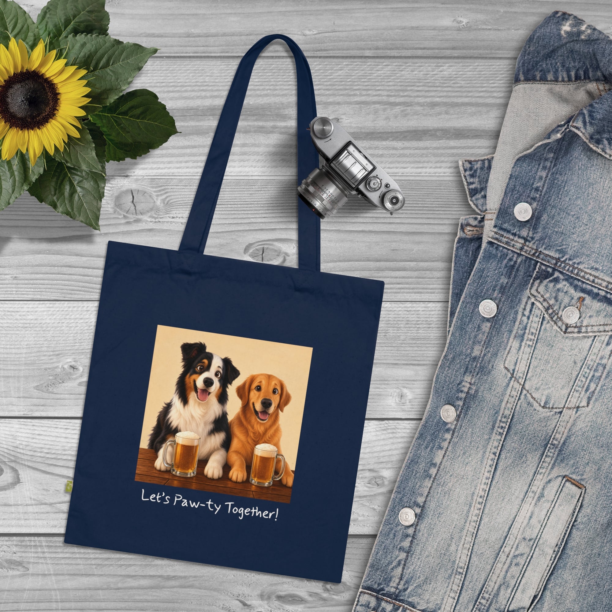 Personalisierte Baumwolltasche mit Haustier – Cheers
