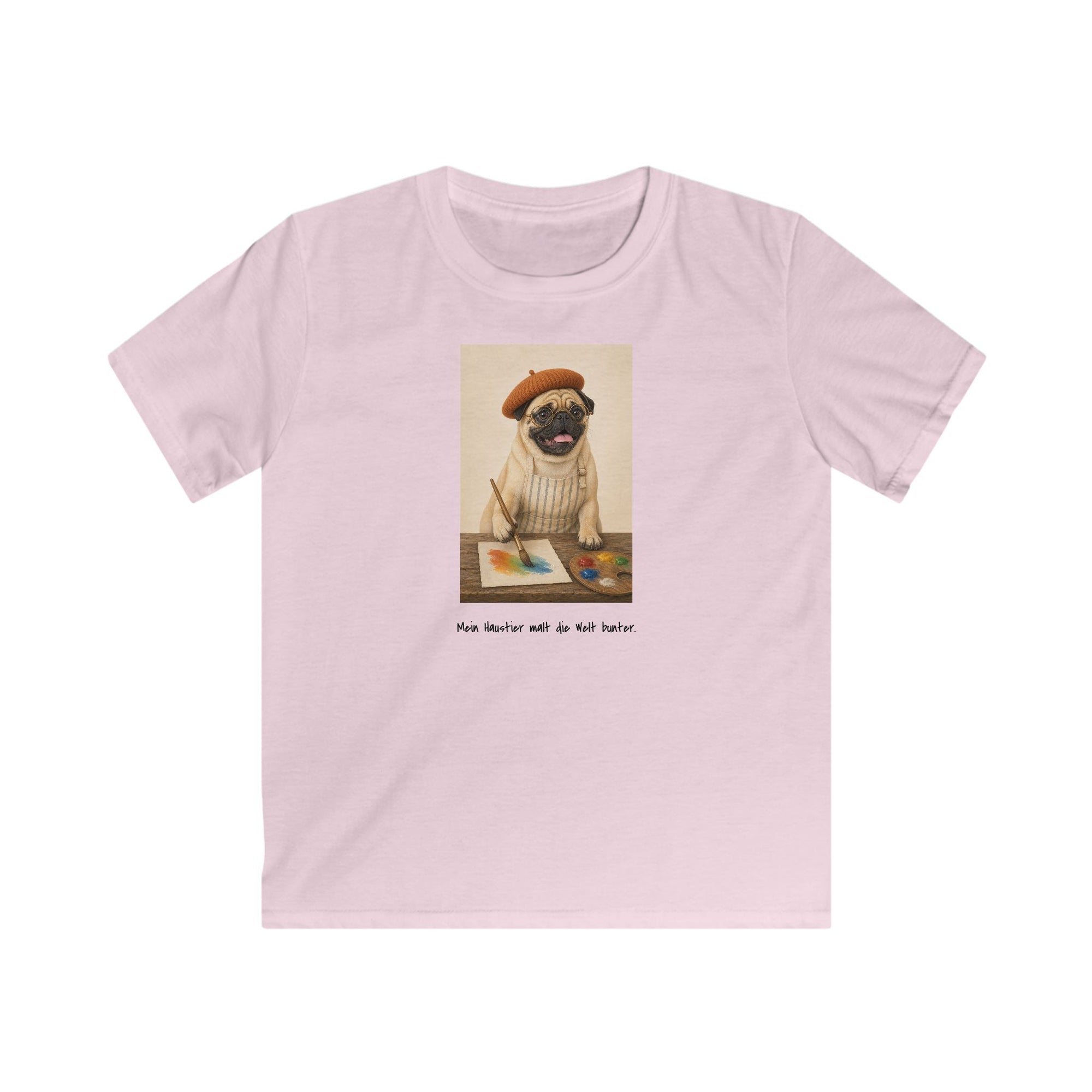 Personalisiertes Kinder T-Shirt mit Haustier – The Artist