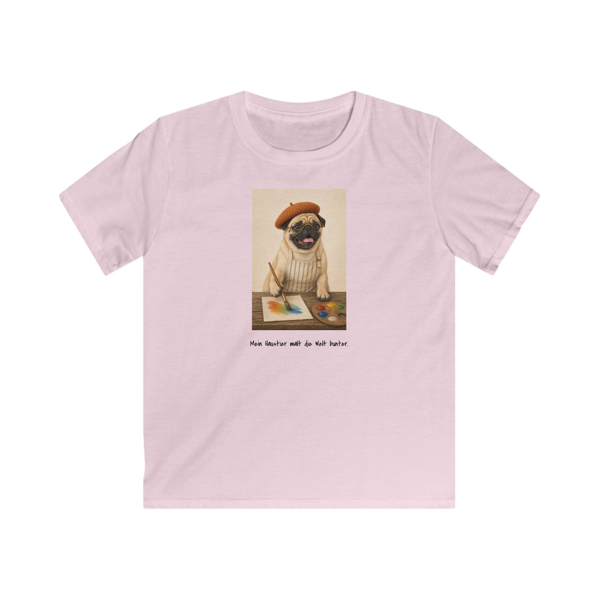 Personalisiertes Kinder T-Shirt mit Haustier – The Artist