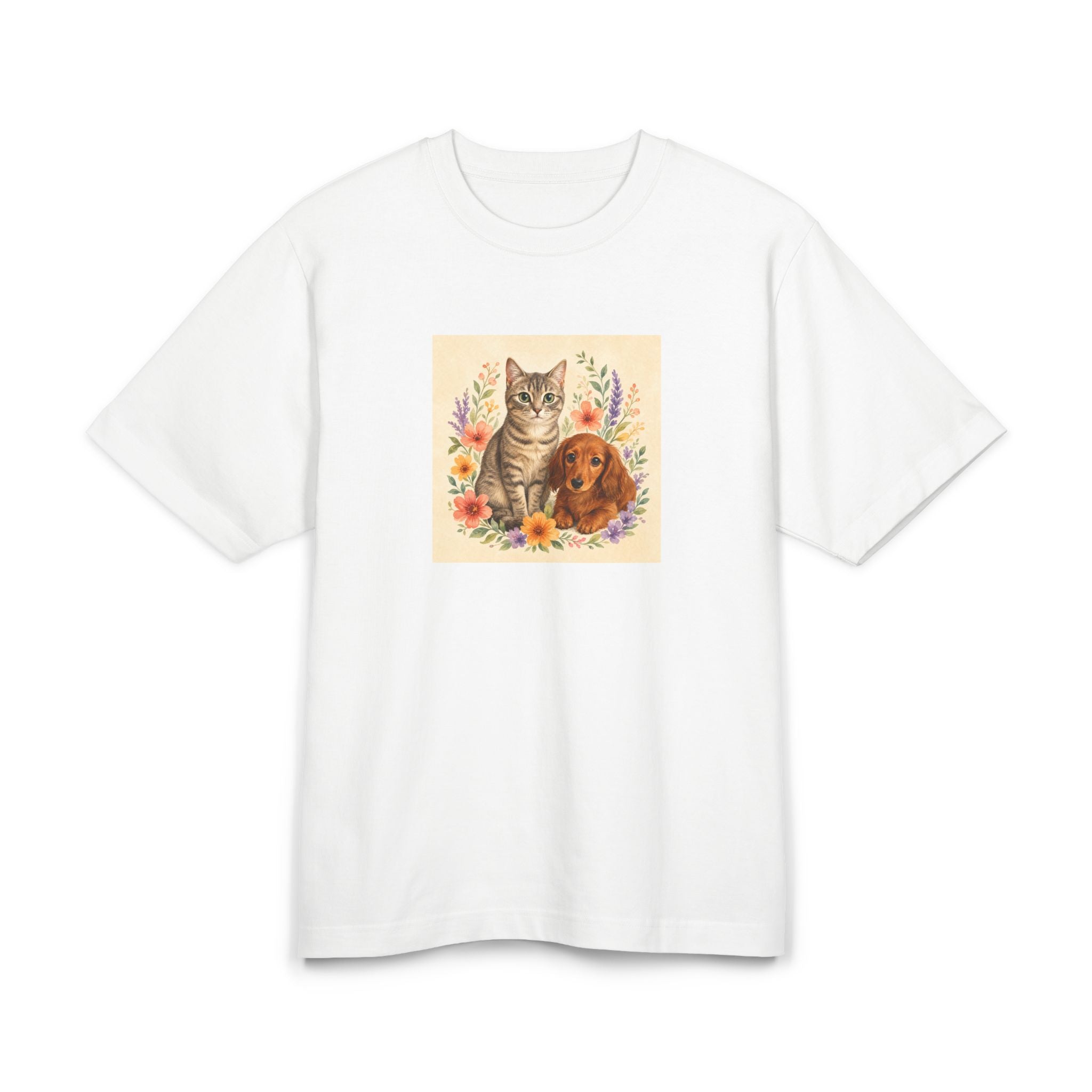 Personalisiertes Premium Unisex T-Shirt mit Haustier – Flora & Fauna
