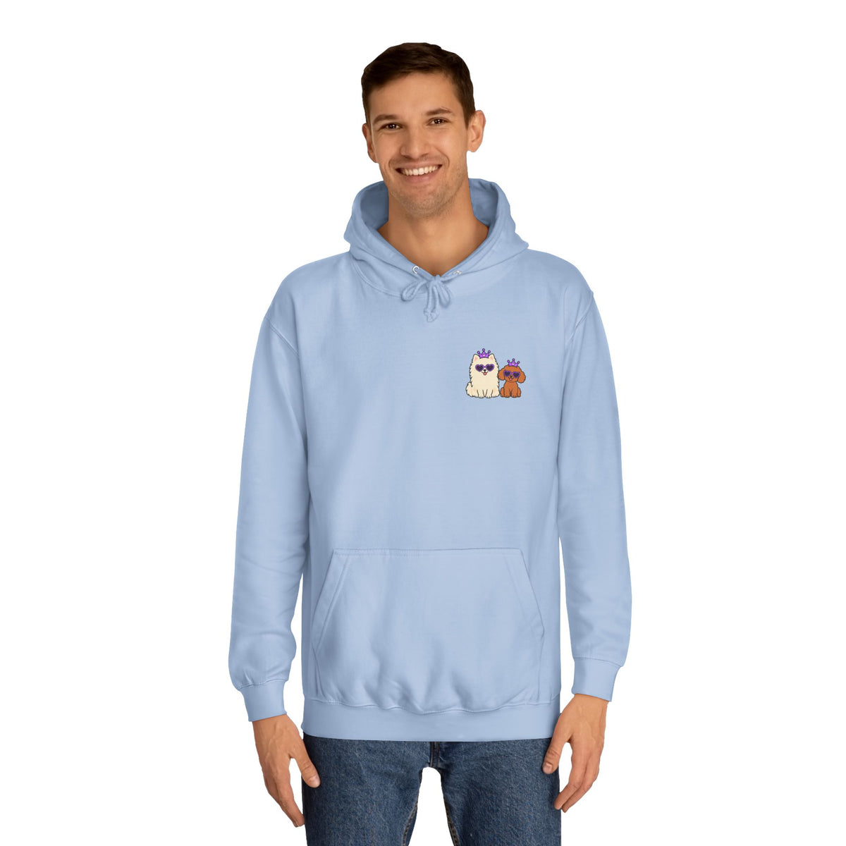 Personalisierter Unisex Hoodie mit Haustier – Purple Queen