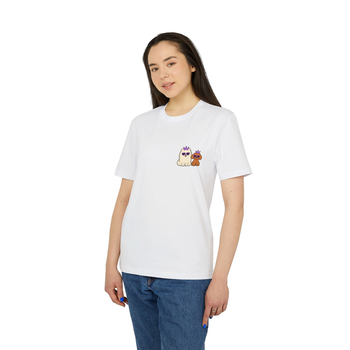 Personalisiertes Unisex T-Shirt mit Haustier – Purple Queen