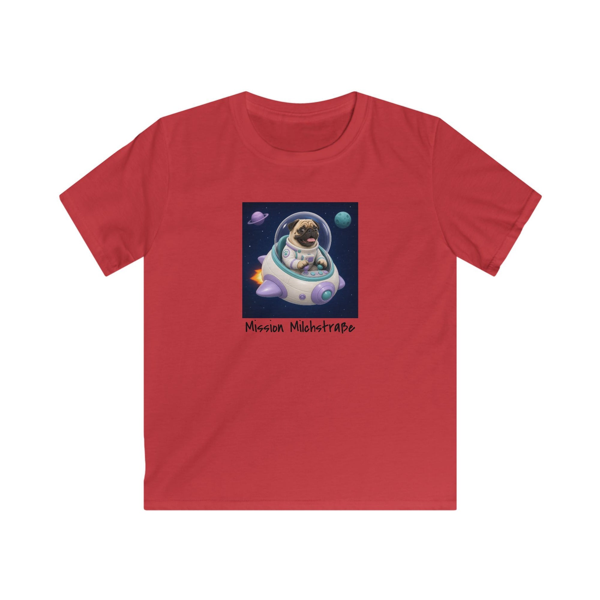 Personalisiertes Kinder T-Shirt mit Haustier – Spaceship