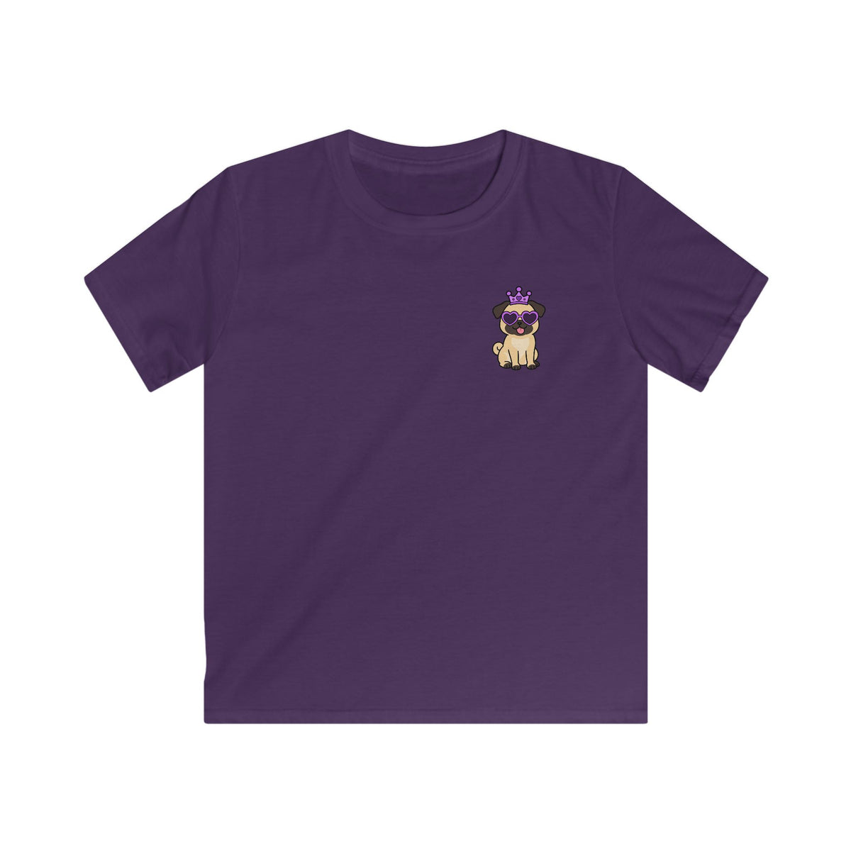 Personalisiertes Kinder T-Shirt mit Haustier – Purple Queen