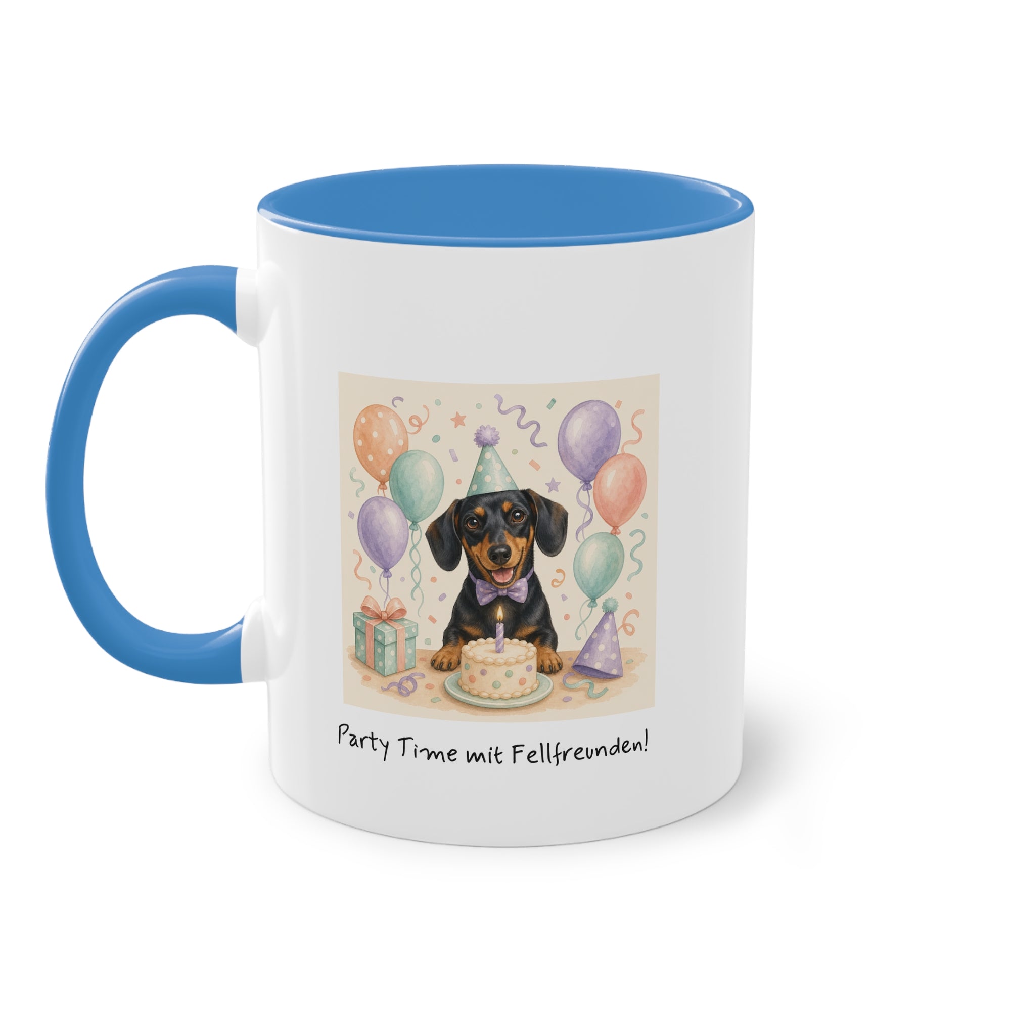Personalisierte Tasse mit Haustier – Birthday Time