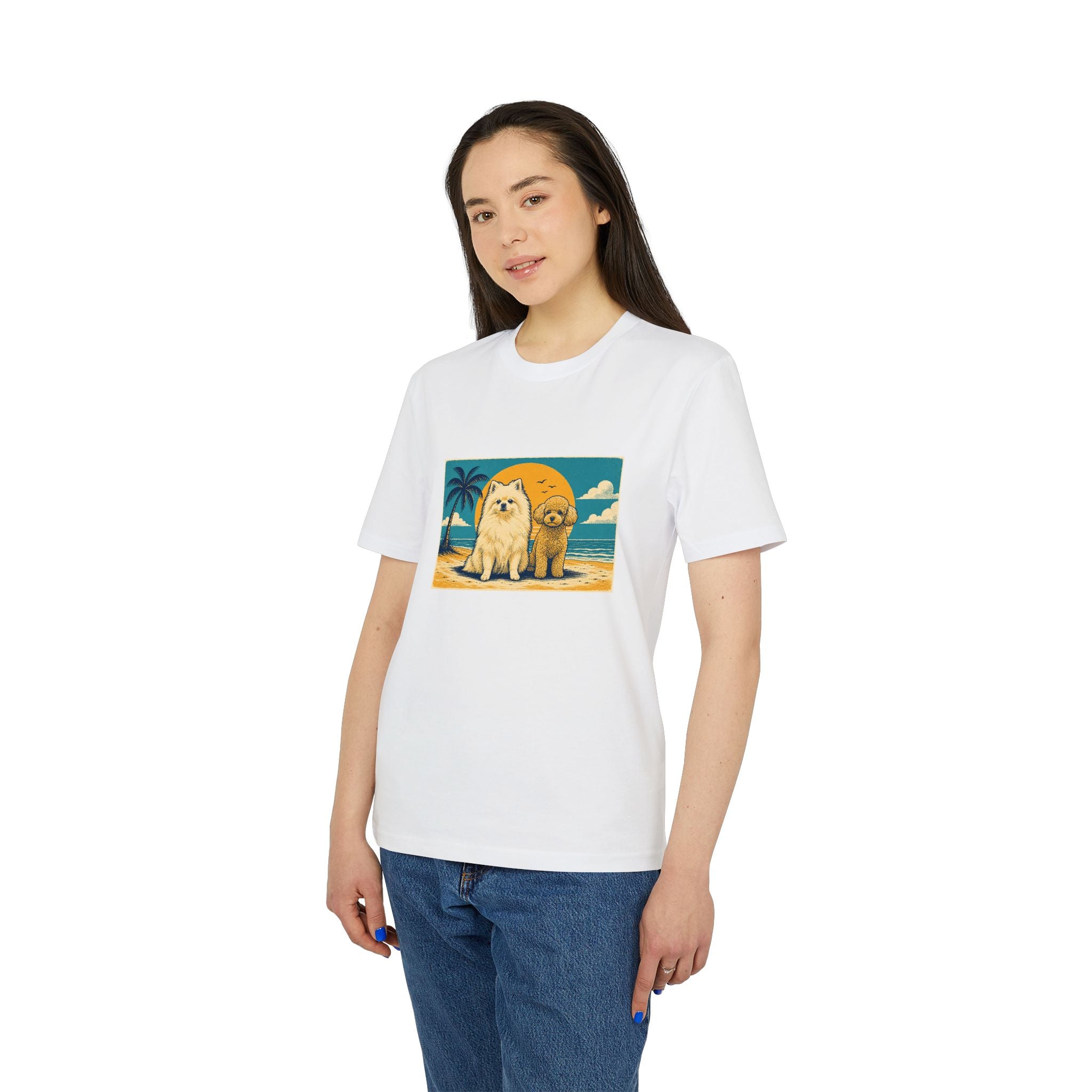 Personalisiertes Unisex T-Shirt mit Haustier – Summer Vibes