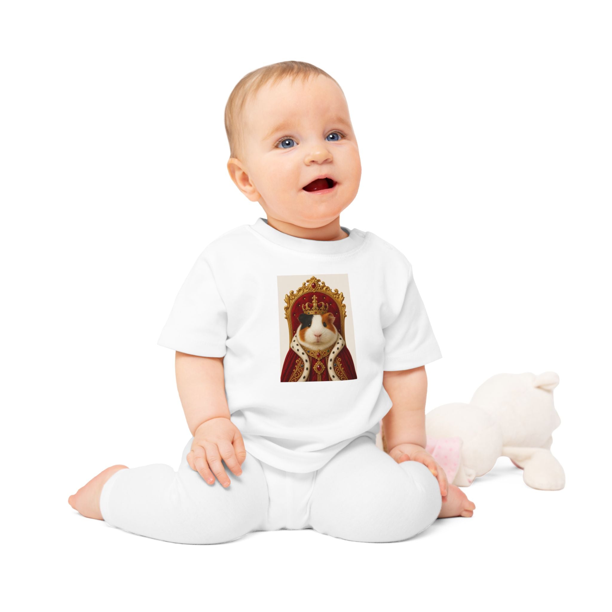 Personalisiertes Baby T-Shirt mit Haustier – Pet Kingdom