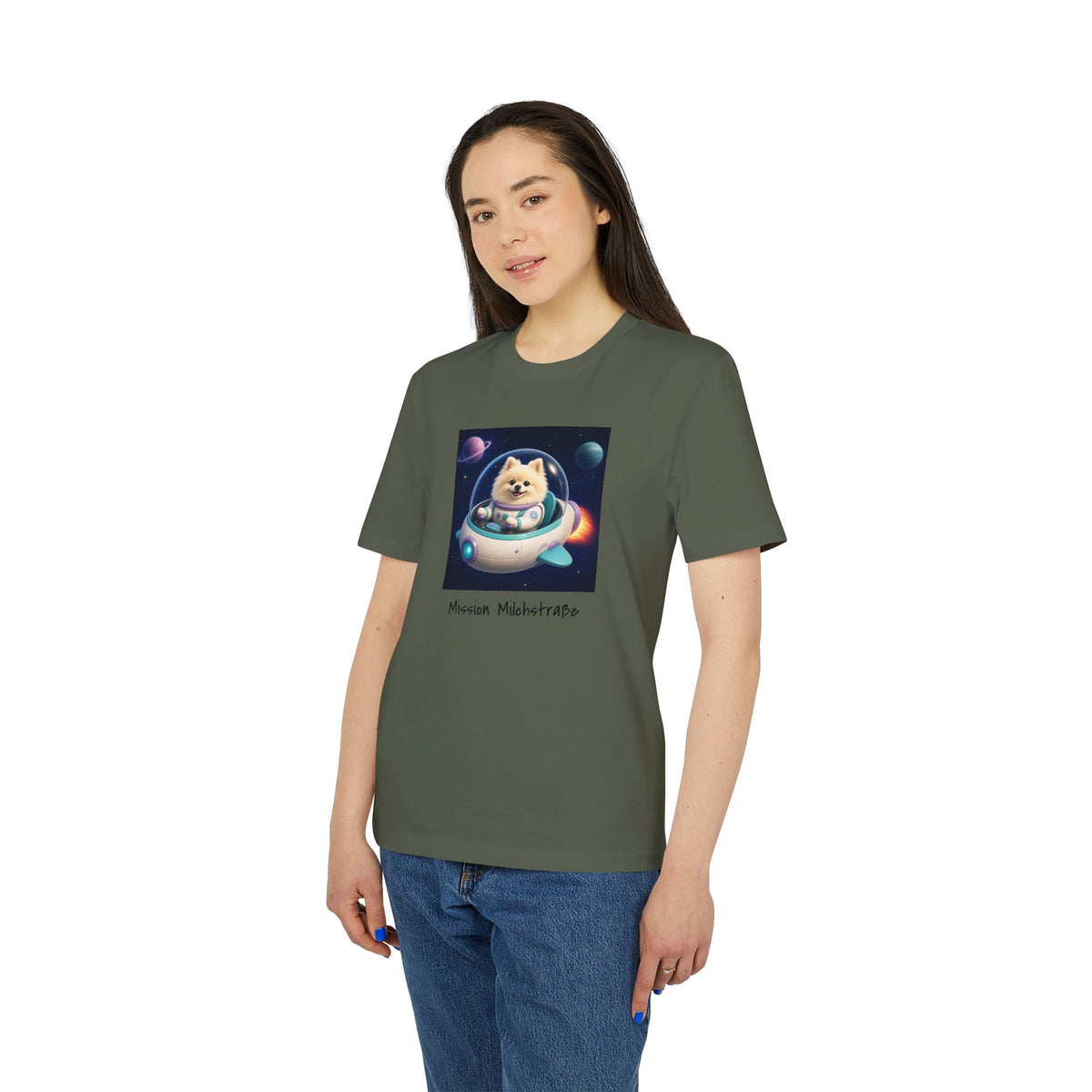 Personalisiertes Unisex T-Shirt mit Haustier – Spaceship