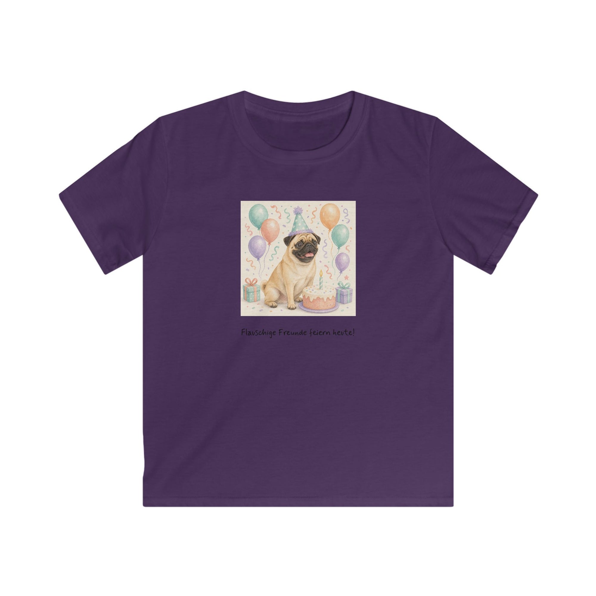 Personalisiertes Kinder T-Shirt mit Haustier – Birthday Time