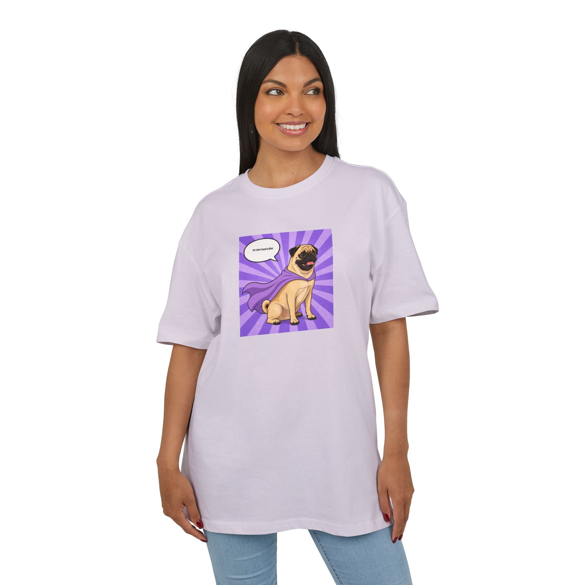 Personalisiertes Oversized Unisex T-Shirt mit Haustier – Hero