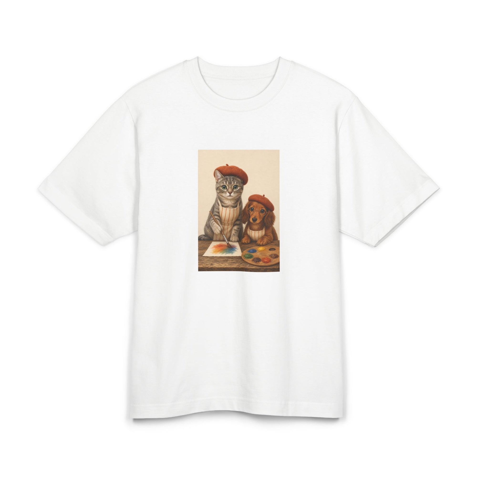 Personalisiertes Premium Unisex T-Shirt mit Haustier – The Artist