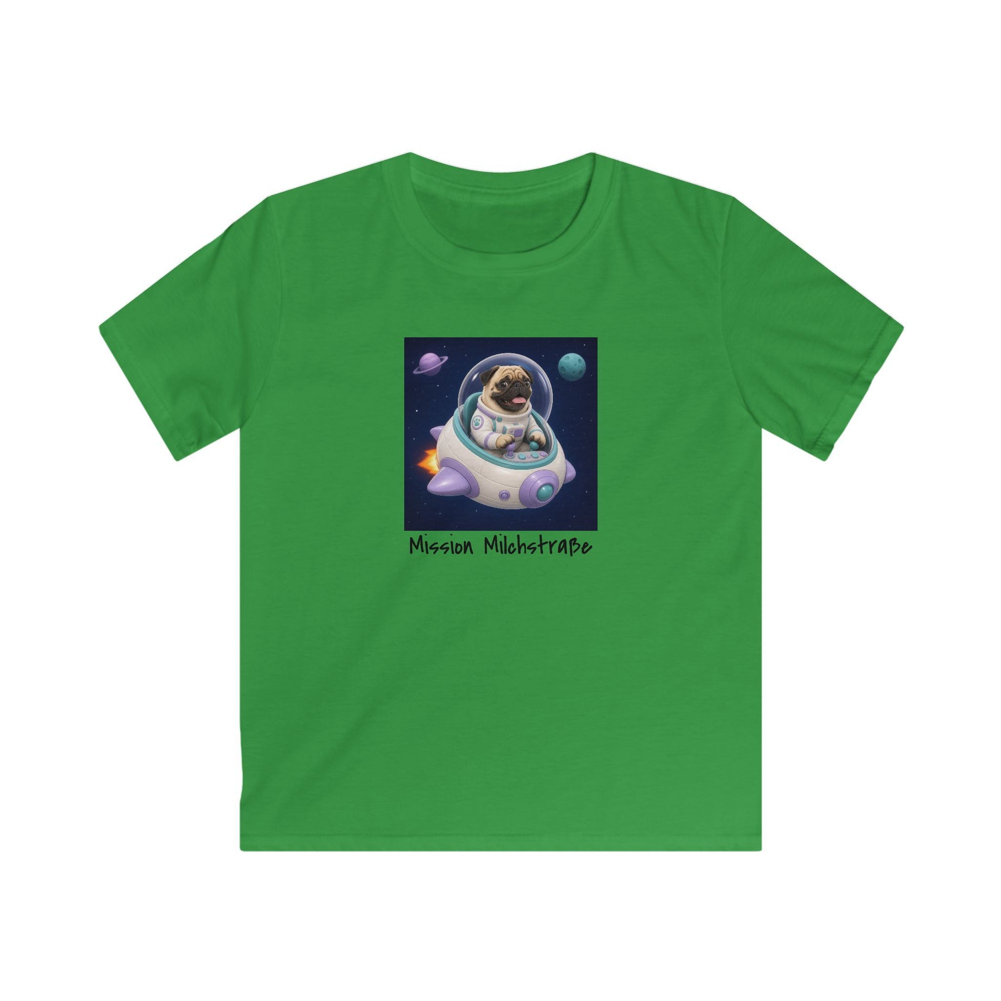 Personalisiertes Kinder T-Shirt mit Haustier – Spaceship