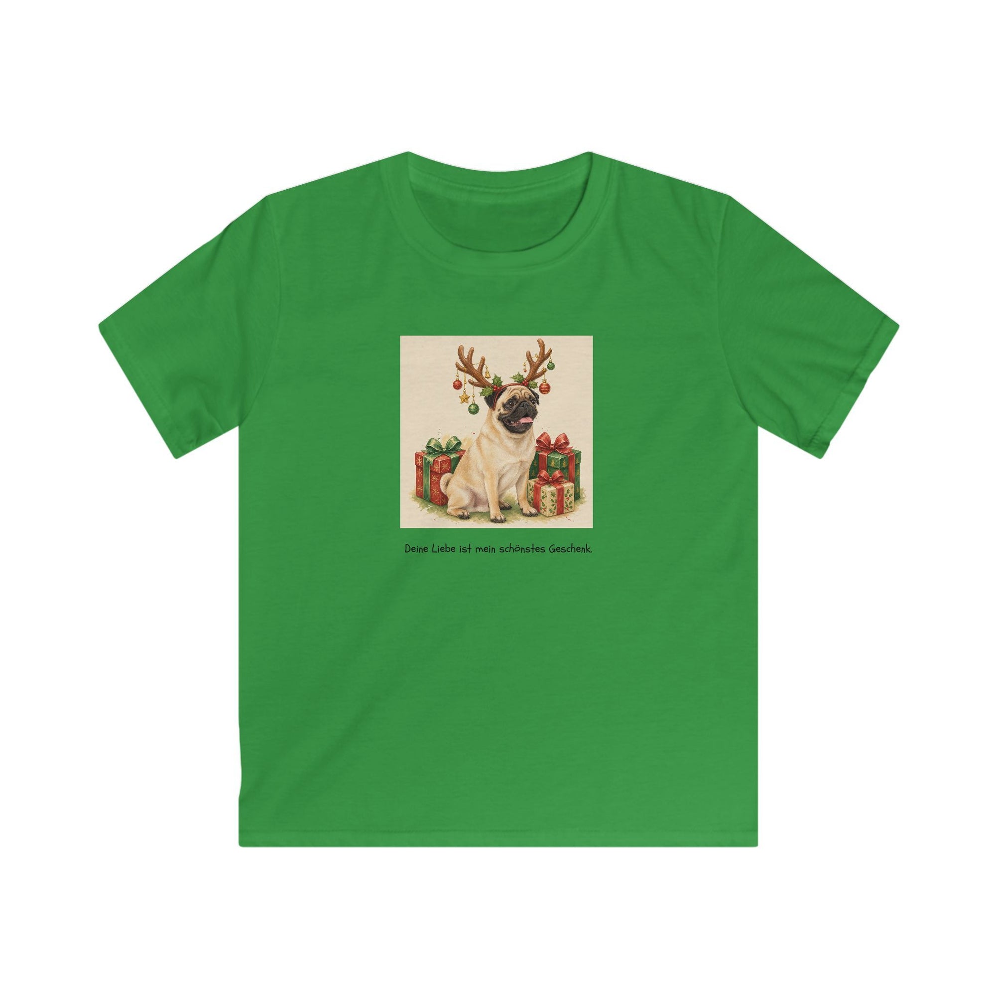Personalisiertes Kinder T-Shirt mit Haustier – Frohe Weihnachten