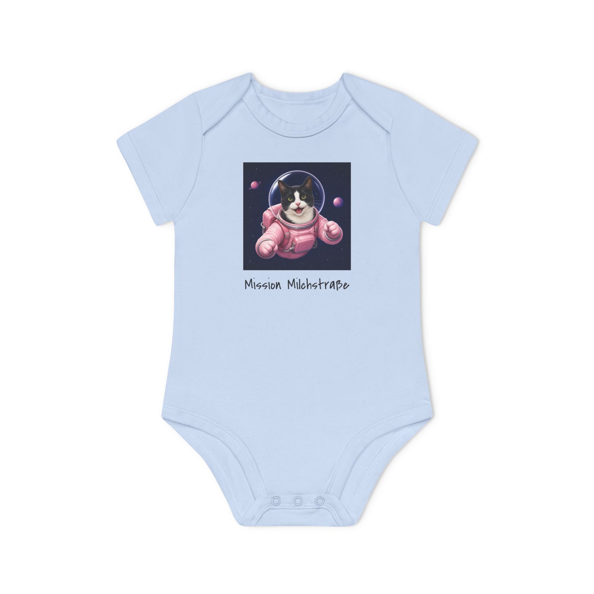 Personalisierter Baby-Body kurzarm Bio Baumwolle – Astronaut