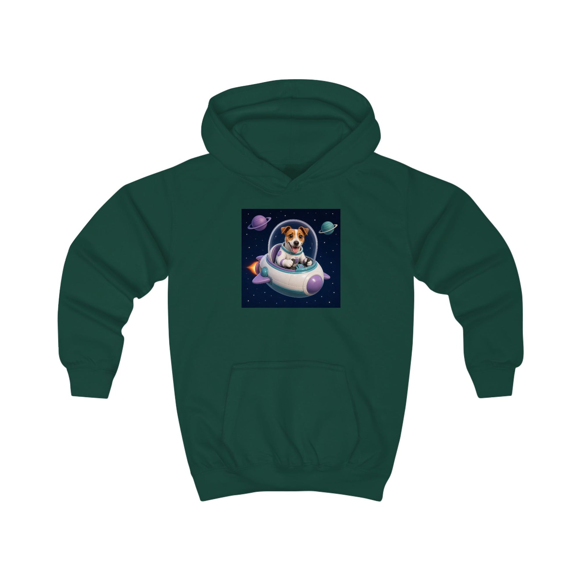 Personalisierter Kinder-Hoodie mit Haustier – Spaceship