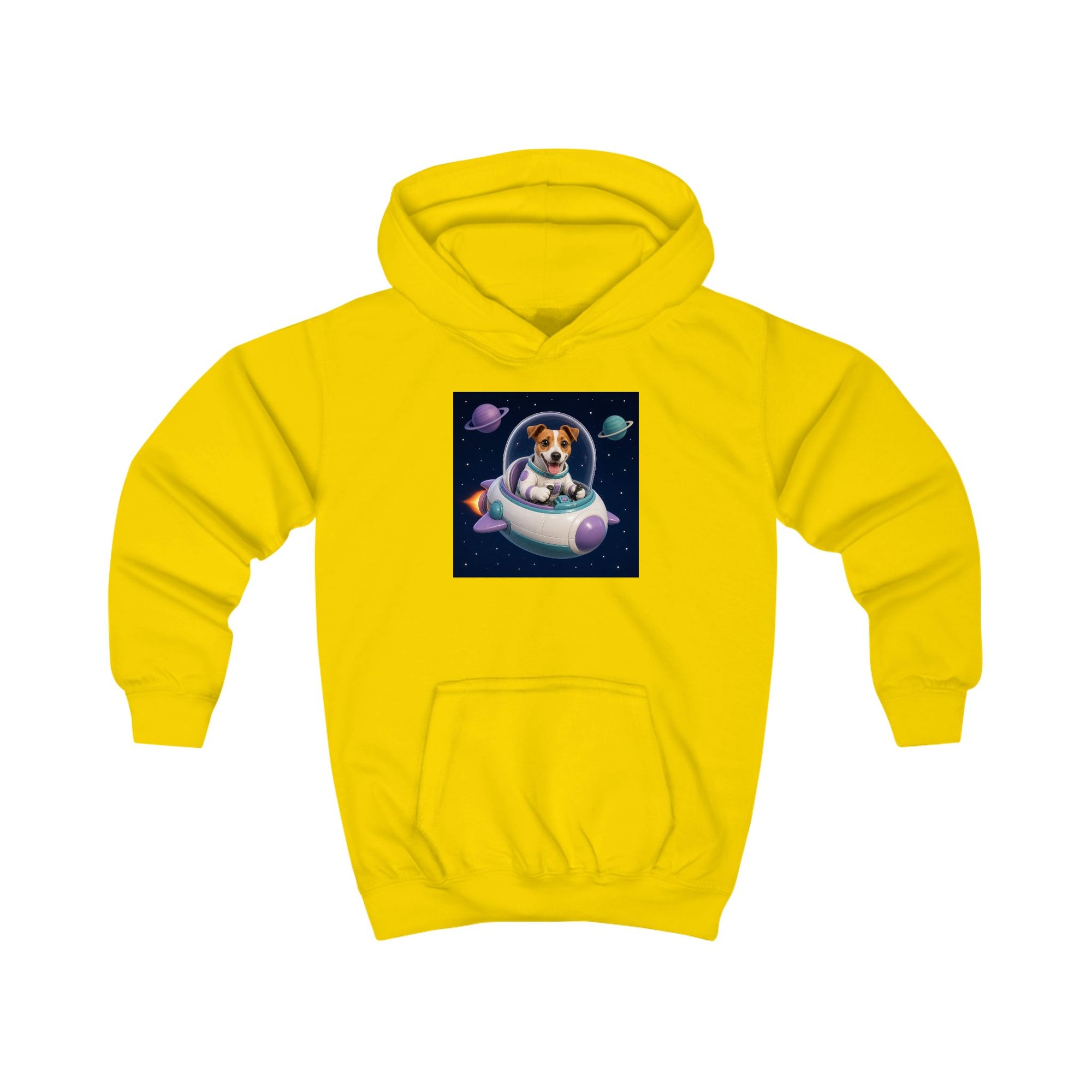 Personalisierter Kinder-Hoodie mit Haustier – Spaceship