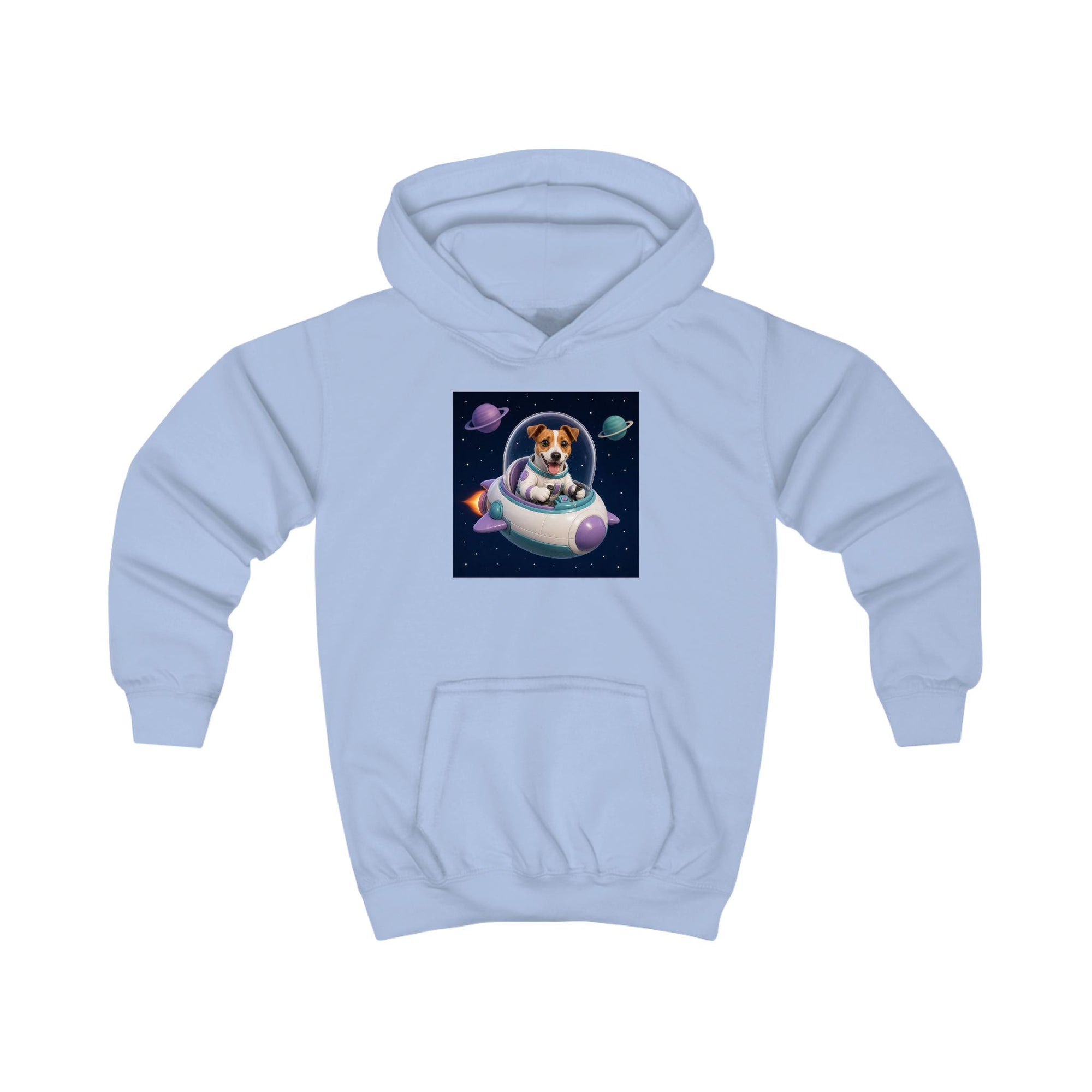 Personalisierter Kinder-Hoodie mit Haustier – Spaceship
