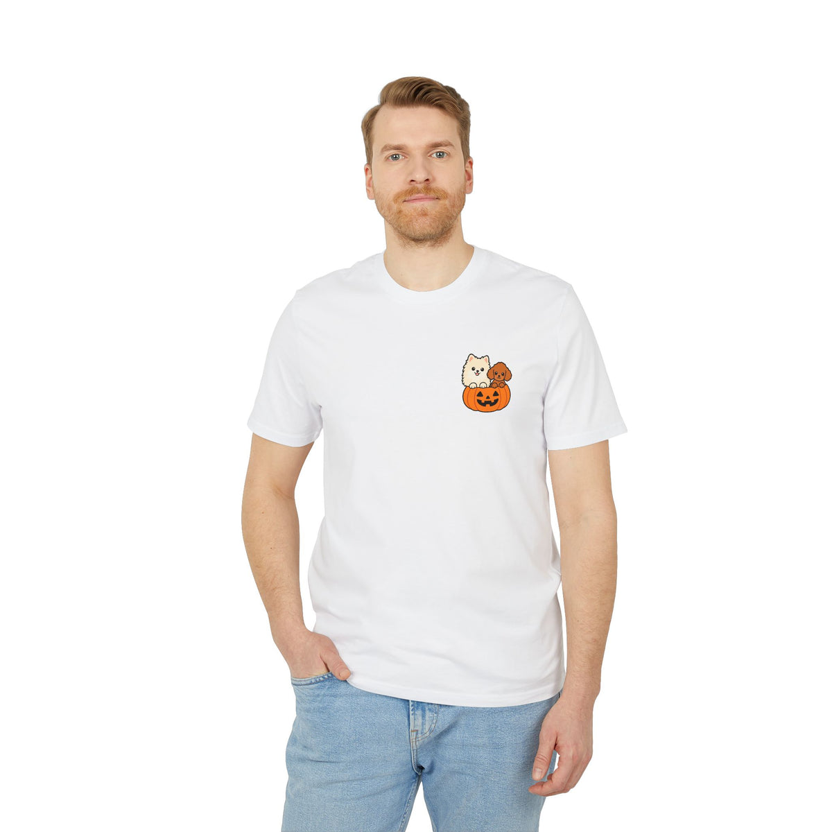 Personalisiertes Unisex T-Shirt mit Haustier – Halloween Pet