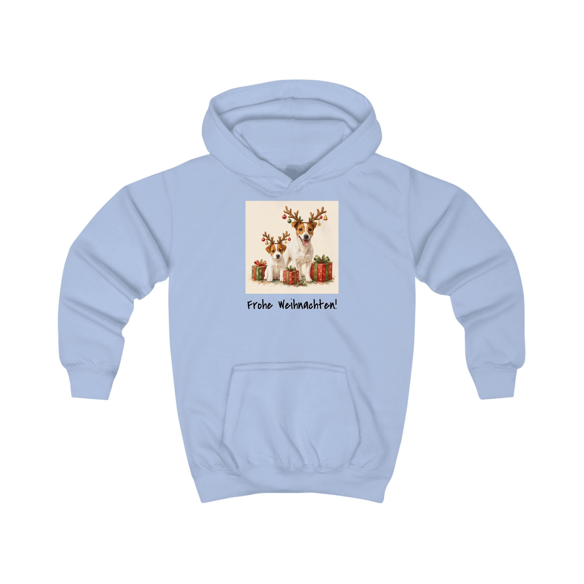 Personalisierter Kinder-Hoodie mit Haustier – Frohe Weihnachten
