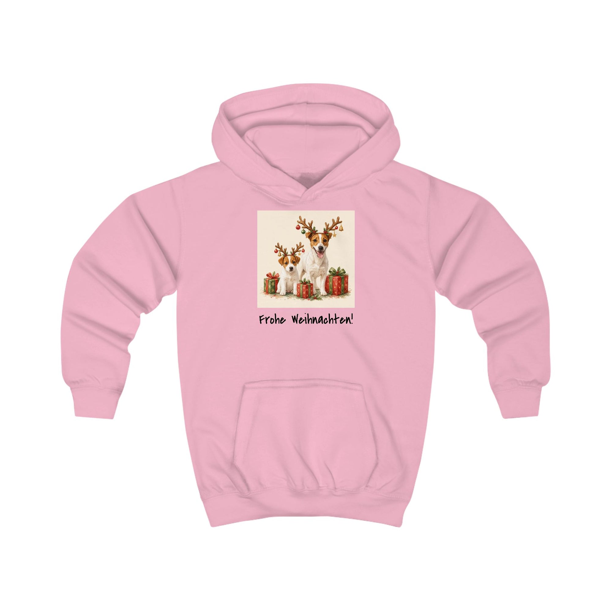 Personalisierter Kinder-Hoodie mit Haustier – Frohe Weihnachten