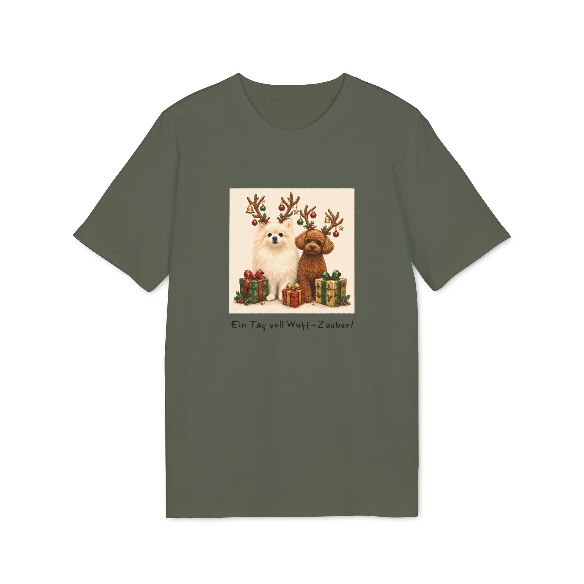 Personalisiertes Unisex T-Shirt mit Haustier – Frohe Weihnachten