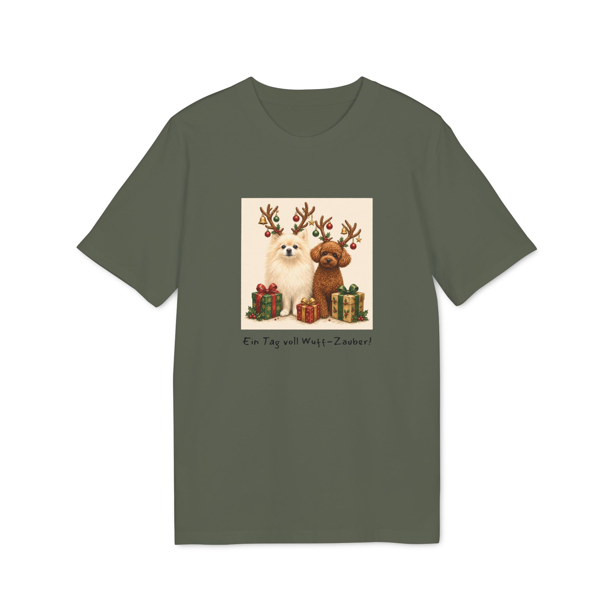 Personalisiertes Unisex T-Shirt mit Haustier – Frohe Weihnachten
