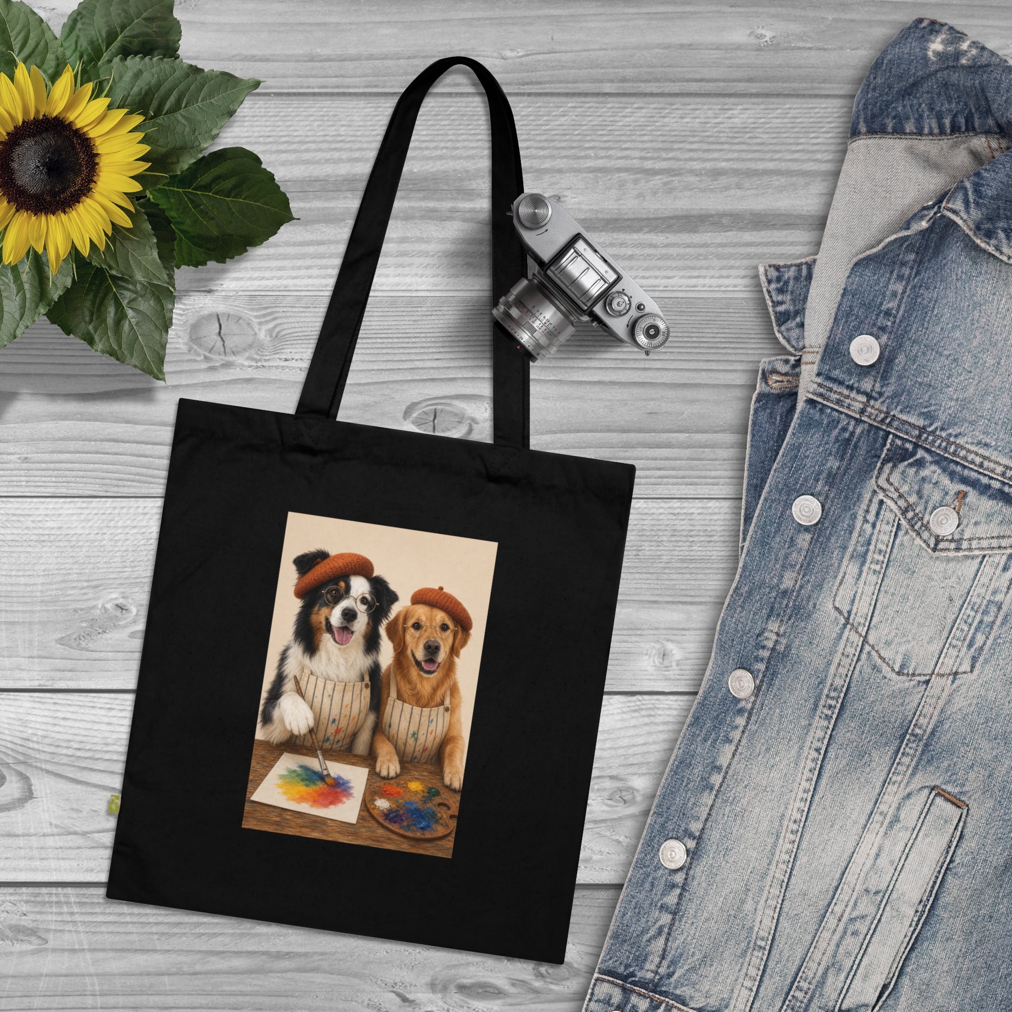 Personalisierte Baumwolltasche mit Haustier – The Artist