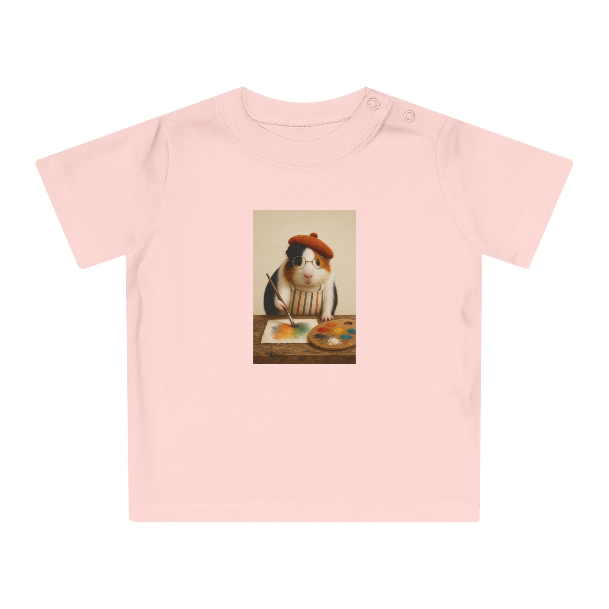 Personalisiertes Baby T-Shirt mit Haustier – The Artist