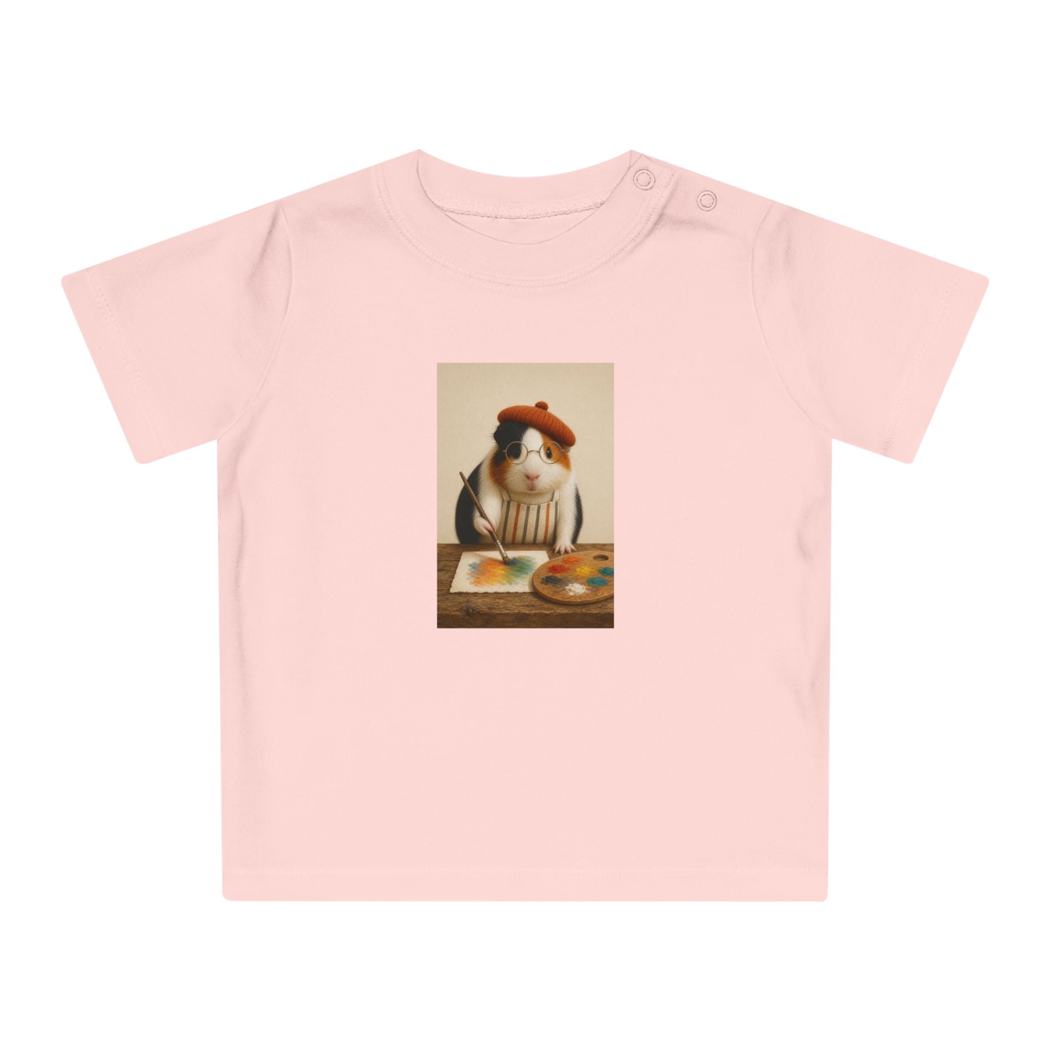 Personalisiertes Baby T-Shirt mit Haustier – The Artist