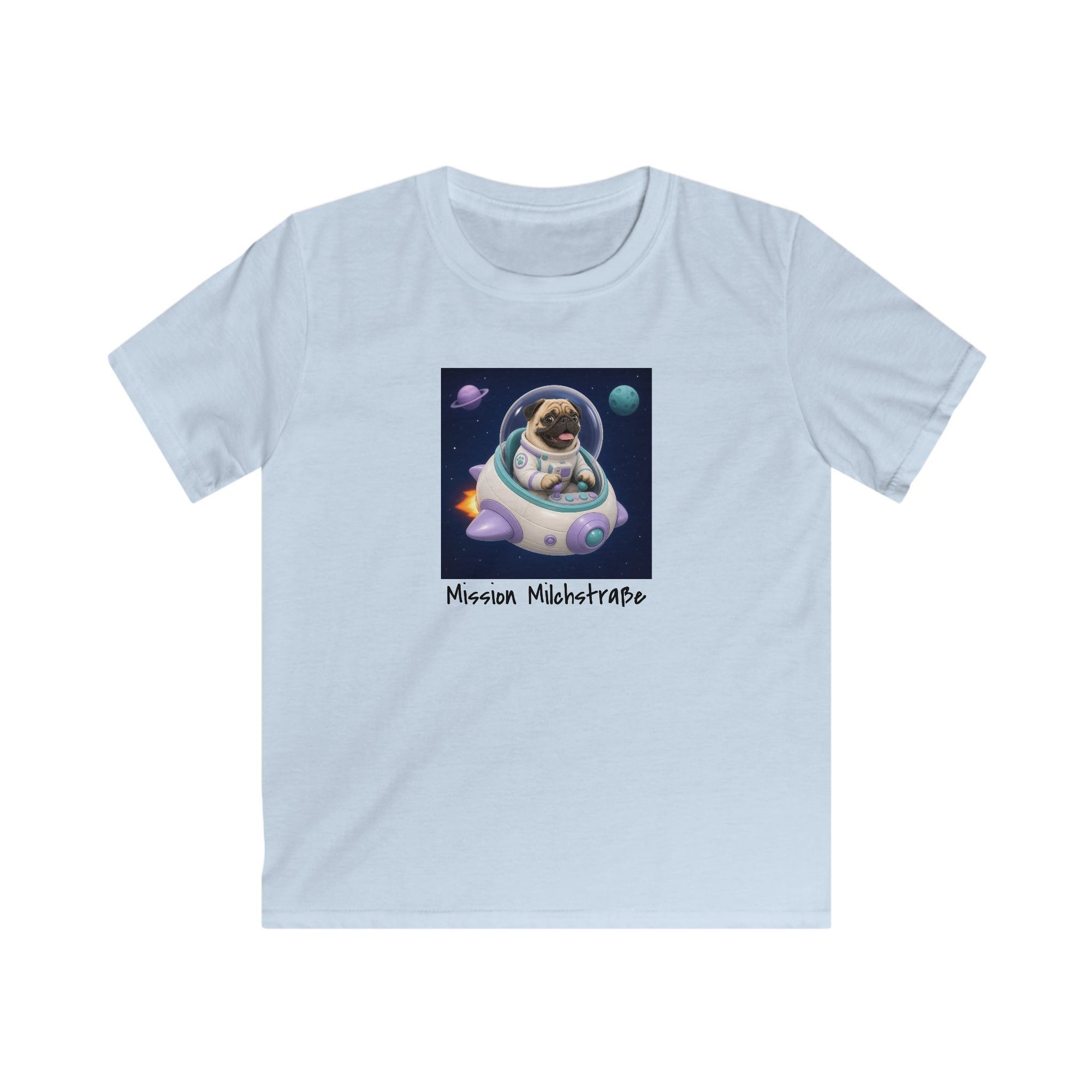 Personalisiertes Kinder T-Shirt mit Haustier – Spaceship