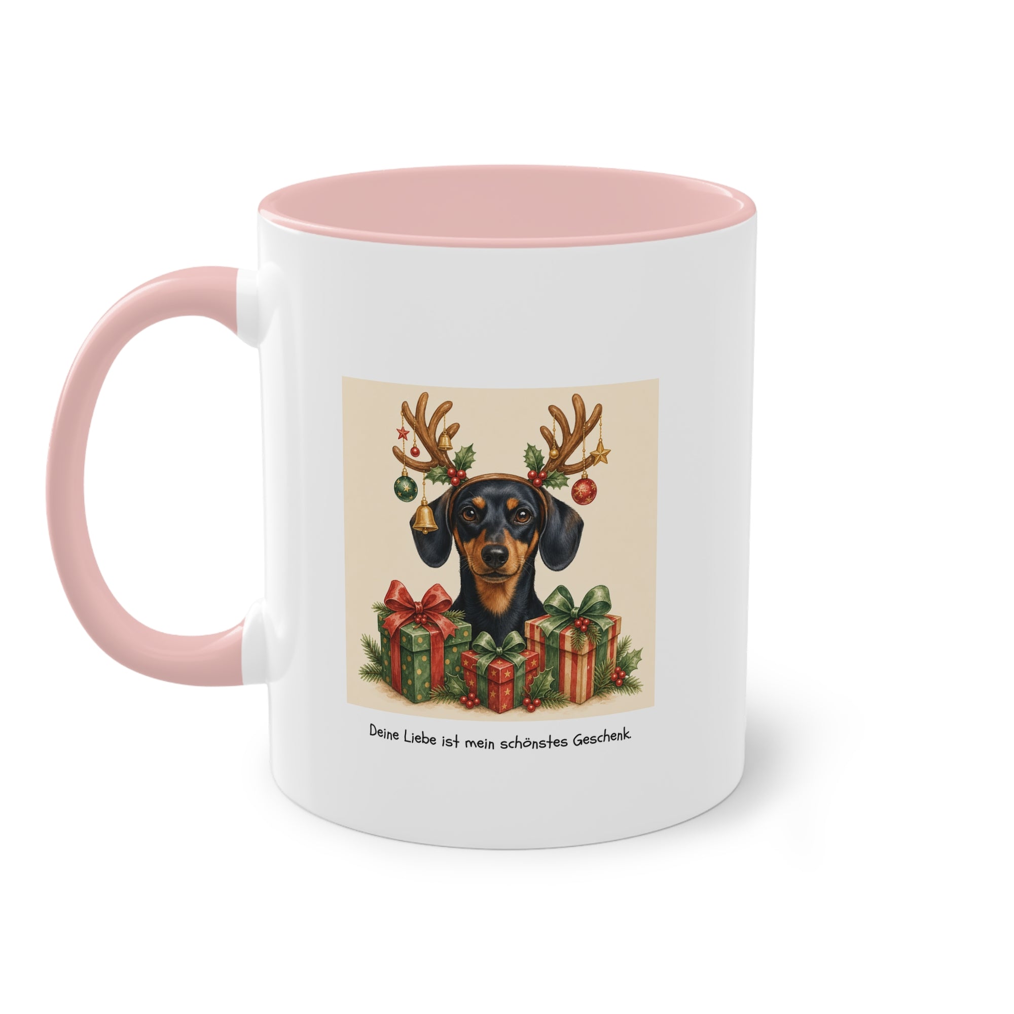 Personalisierte Tasse mit Haustier – Frohe Weihnachten