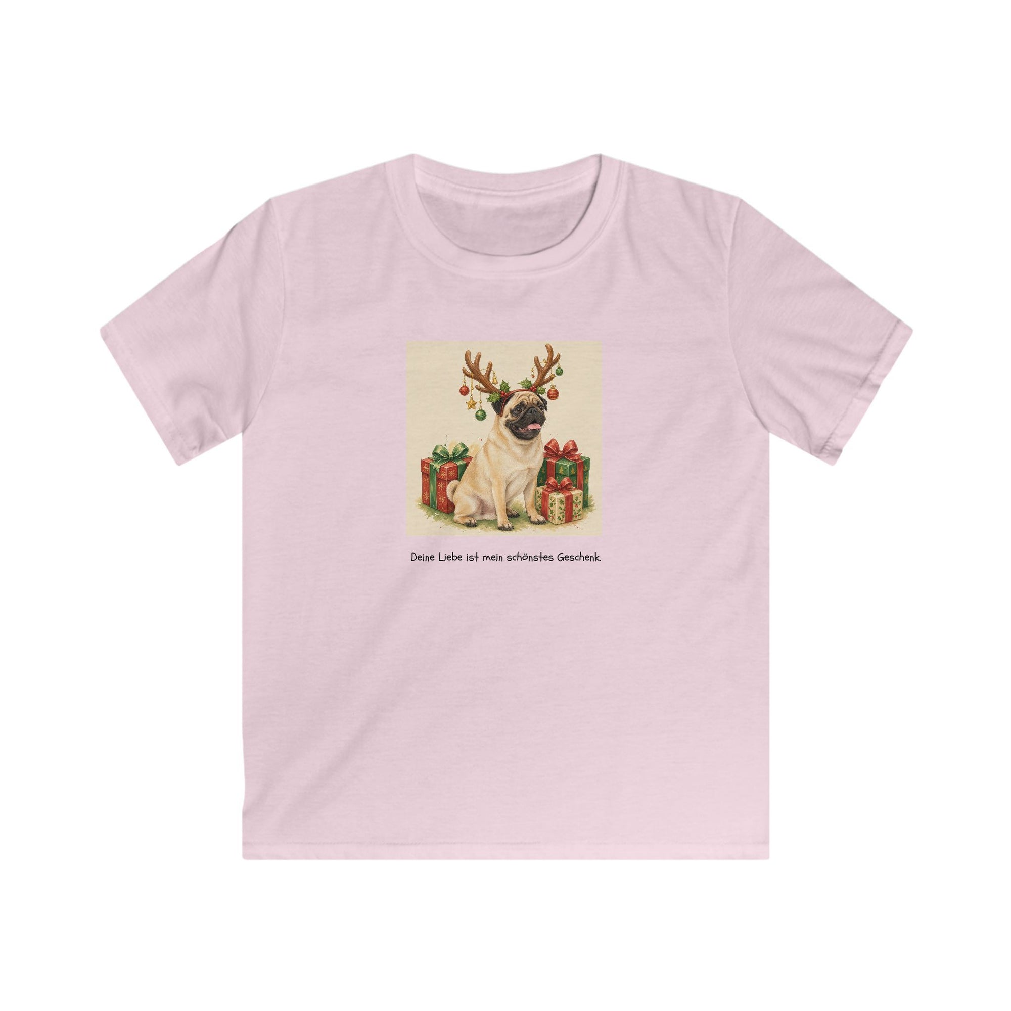 Personalisiertes Kinder T-Shirt mit Haustier – Frohe Weihnachten