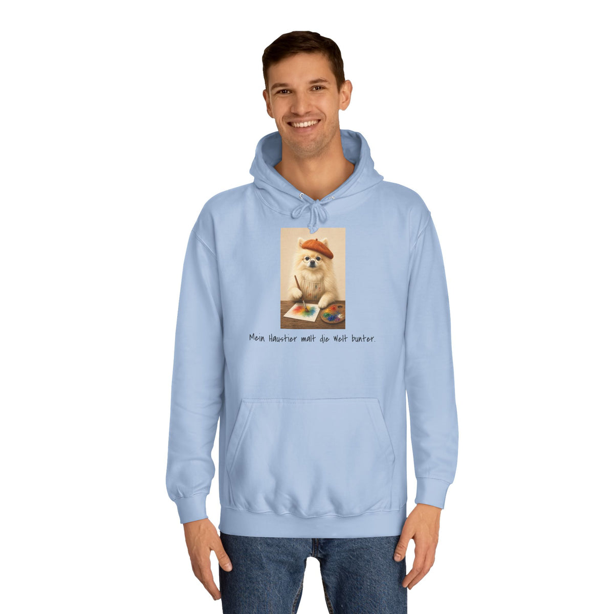 Personalisierter Unisex Hoodie mit Haustier – The Artist