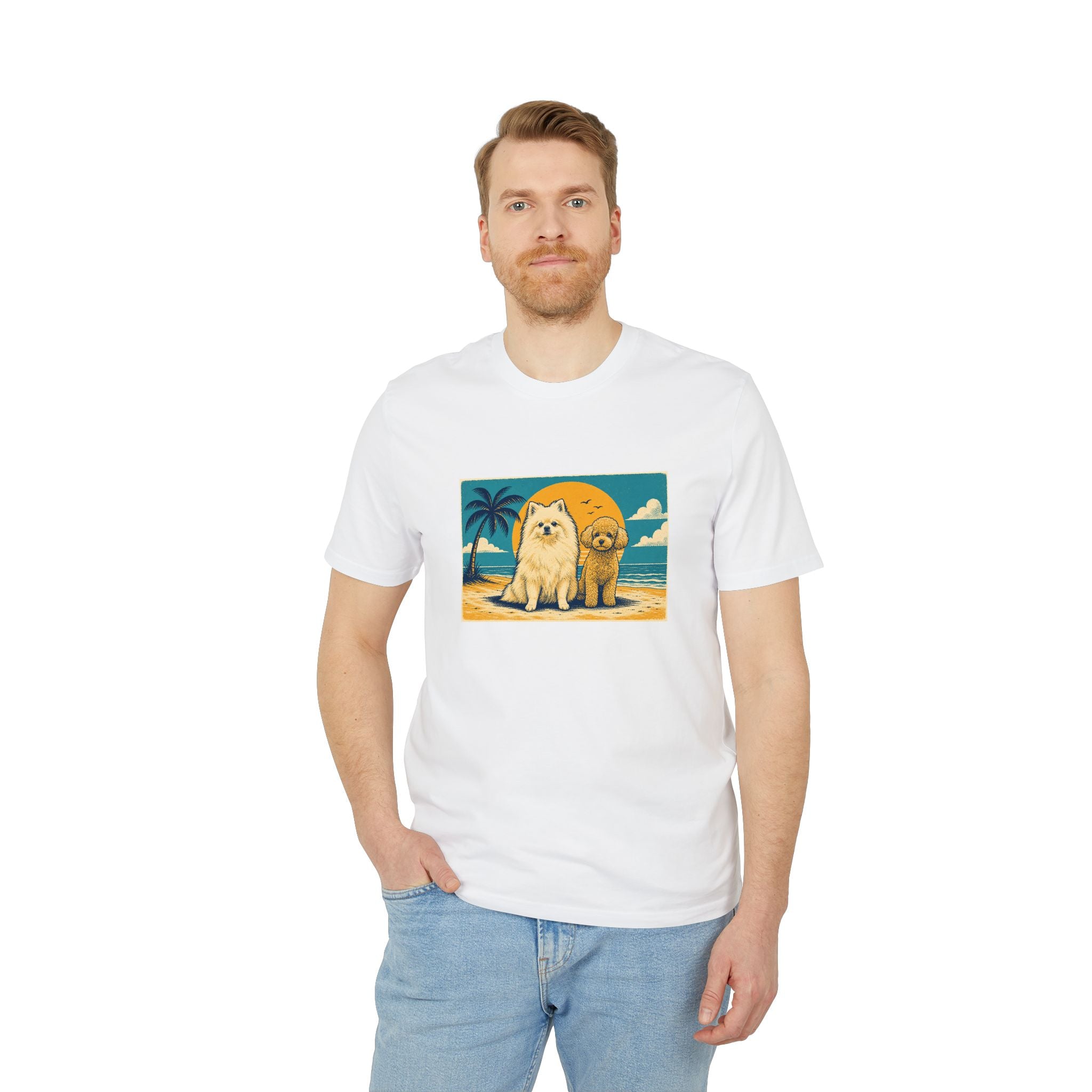 Personalisiertes Unisex T-Shirt mit Haustier – Summer Vibes