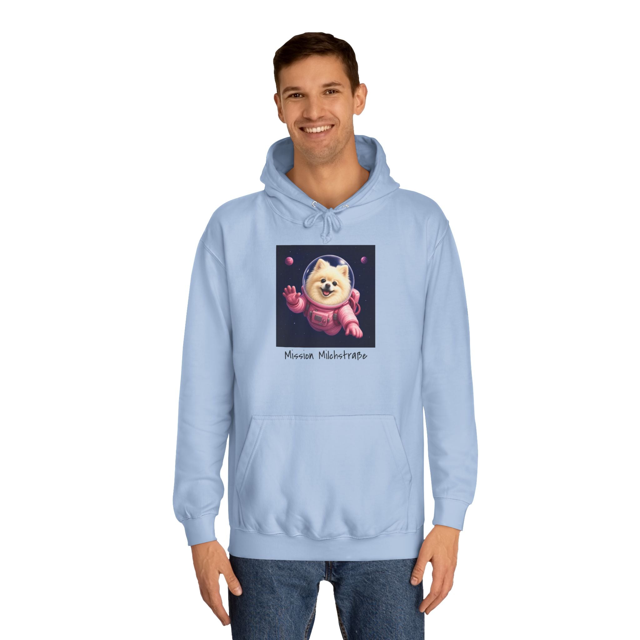 Personalisierter Unisex Hoodie mit Haustier – Astronaut