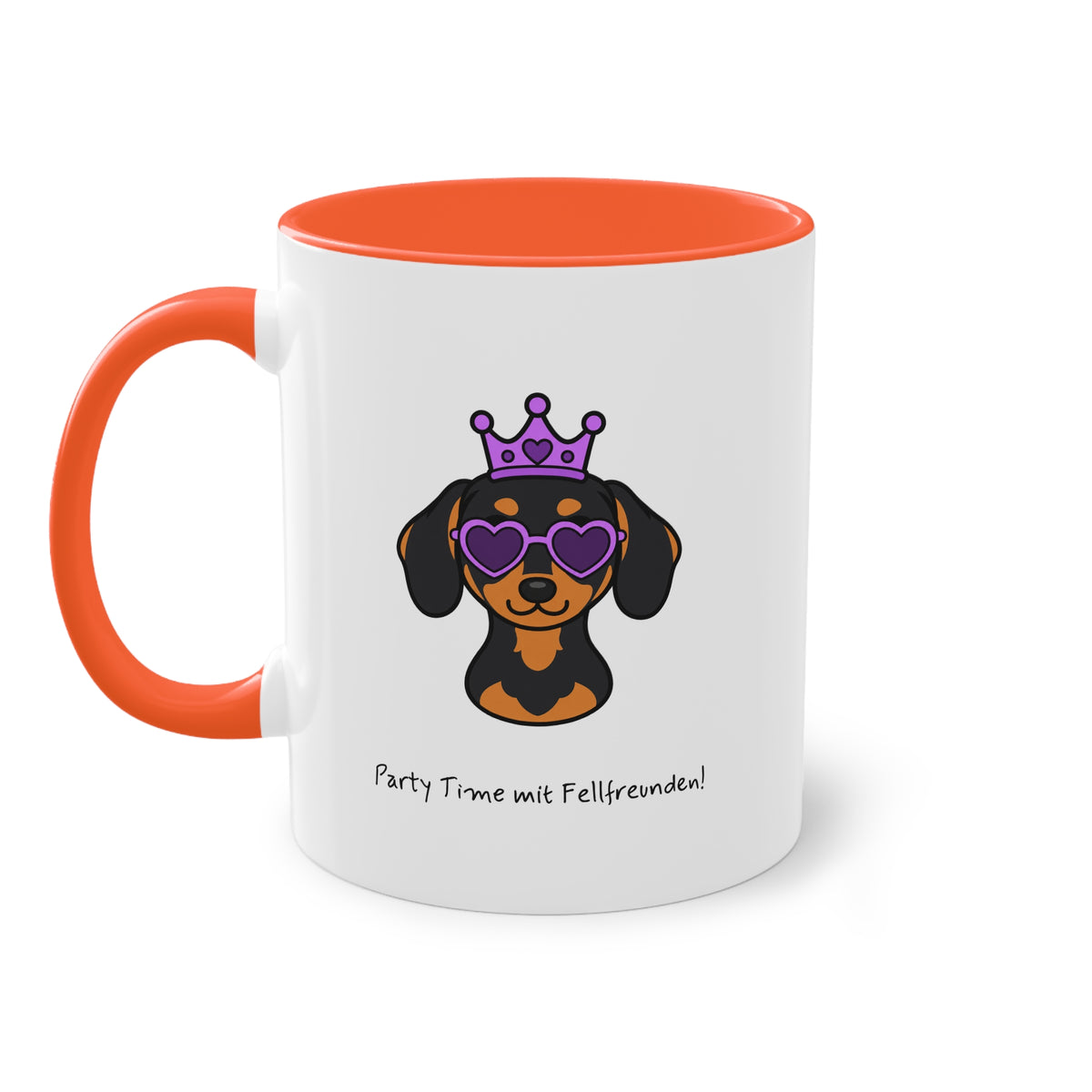 Personalisierte Tasse mit Haustier – Purple Queen
