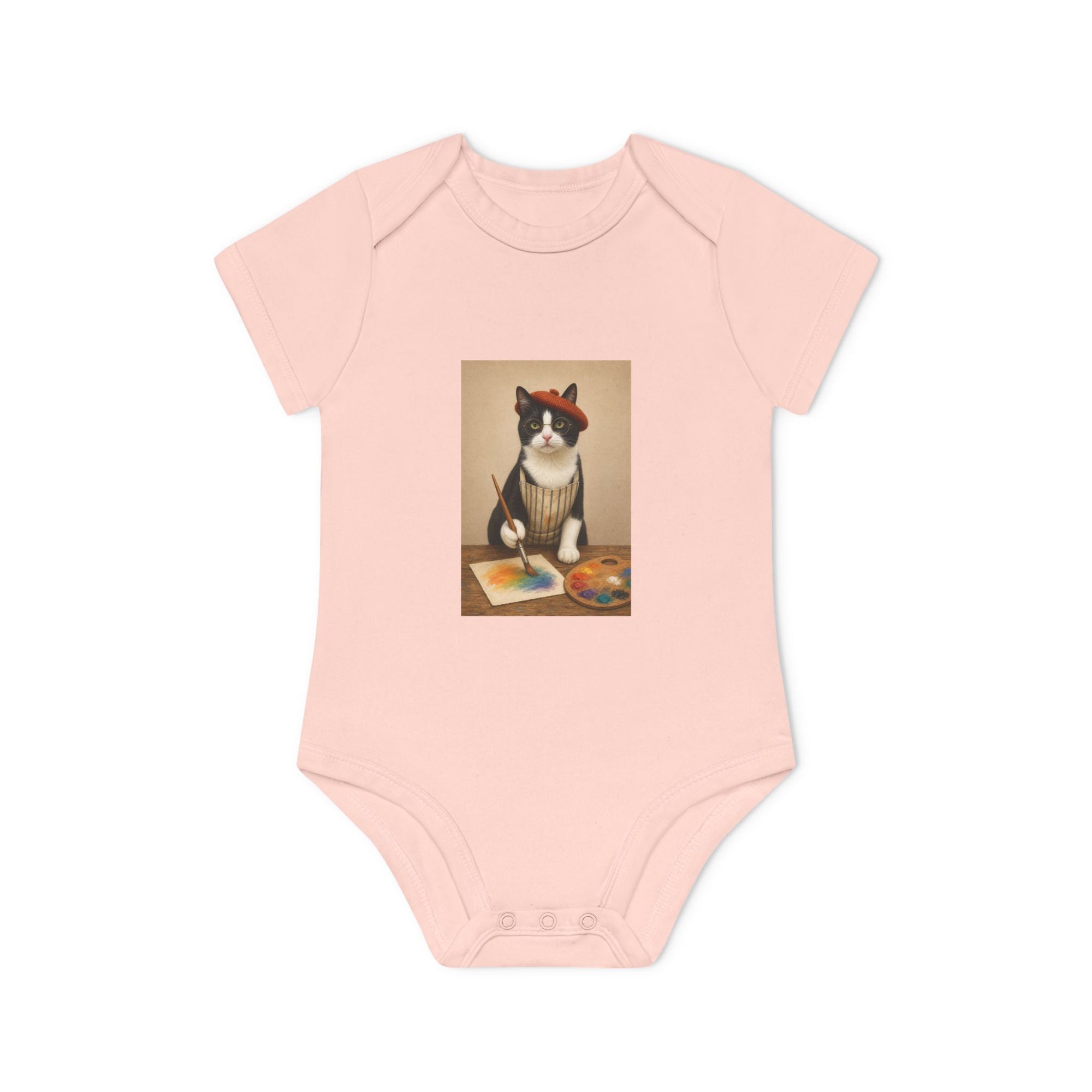 Personalisierter Baby-Body kurzarm Bio Baumwolle – The Artist