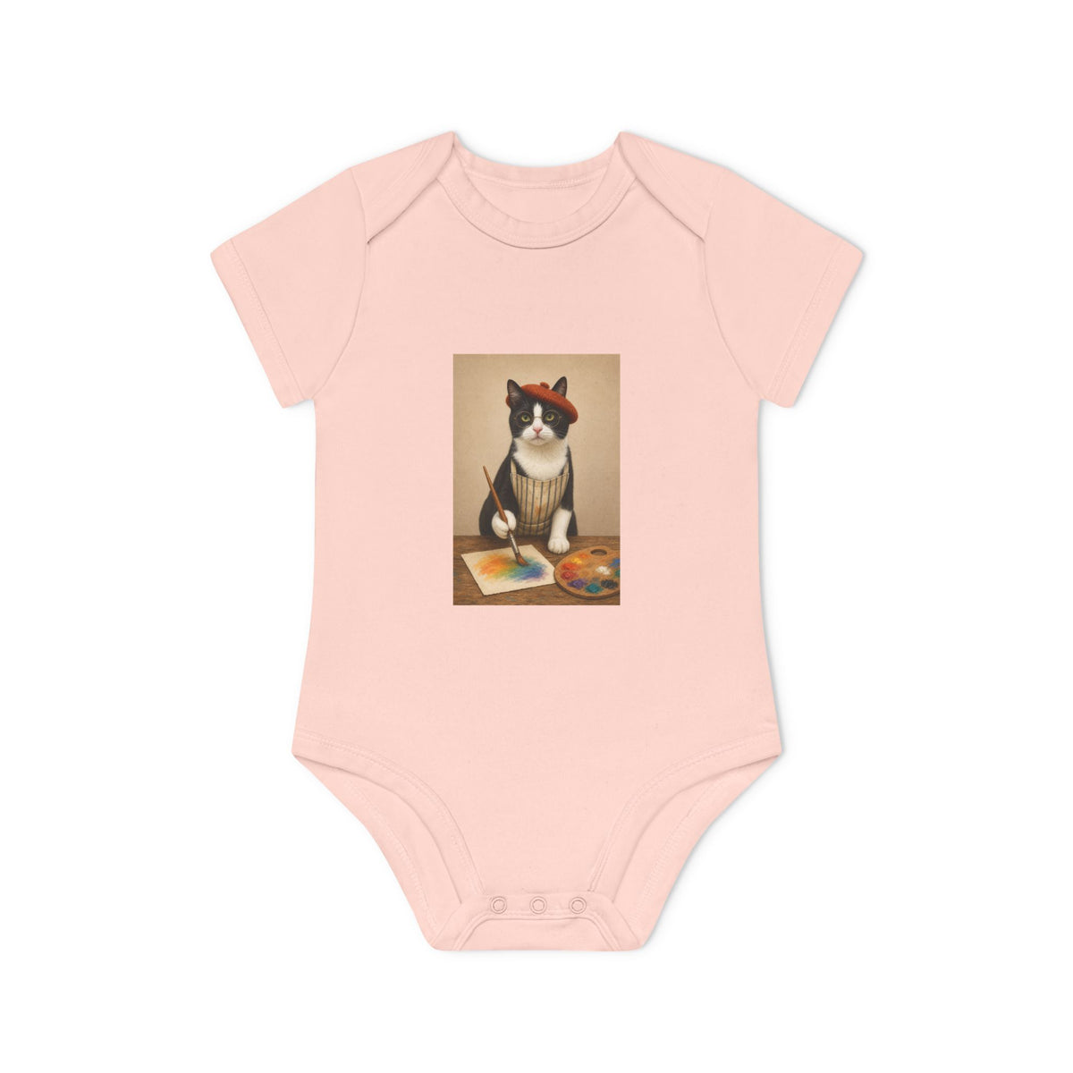 Personalisierter Baby-Body kurzarm Bio Baumwolle – The Artist