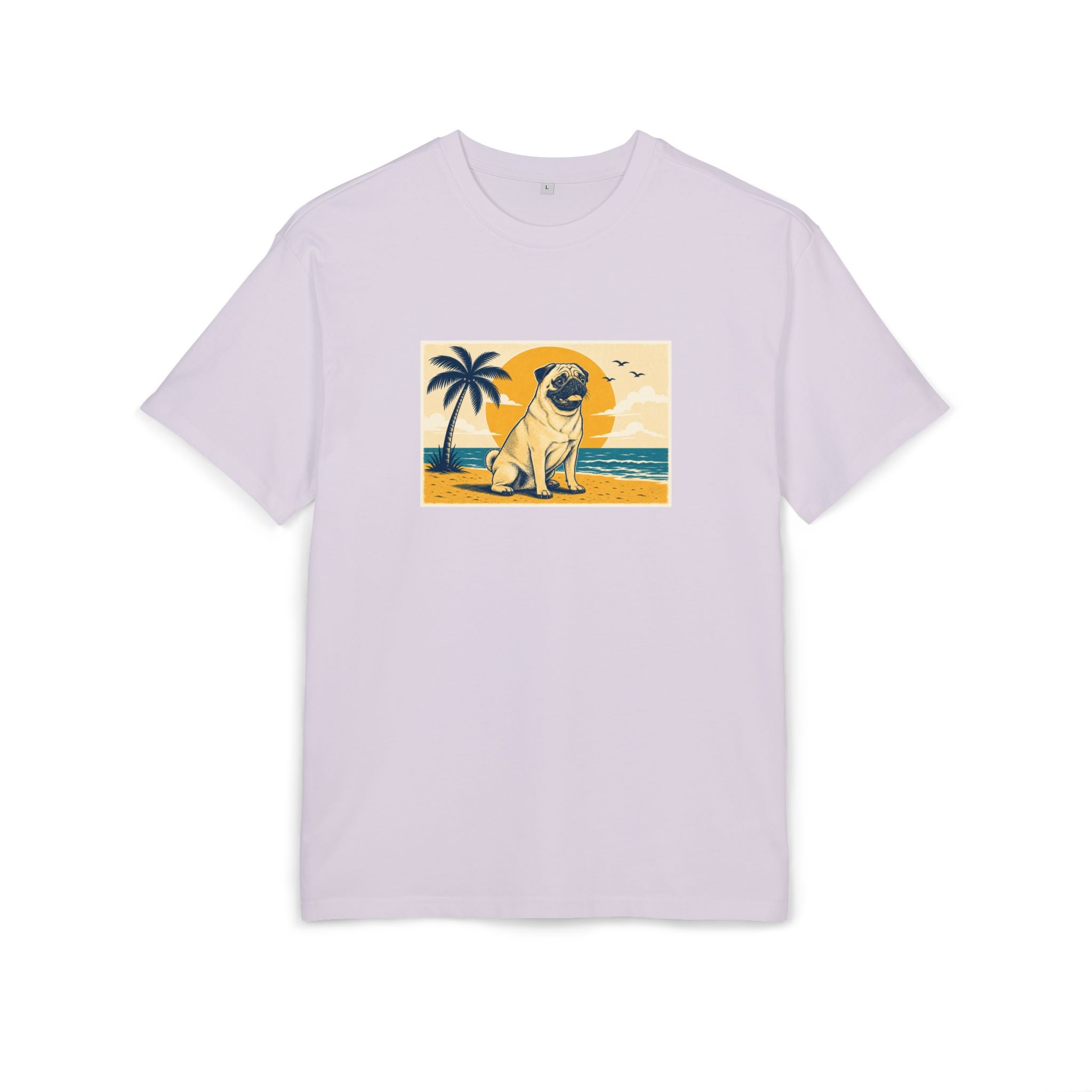 Personalisiertes Oversized Unisex T-Shirt mit Haustier – Summer Vibes