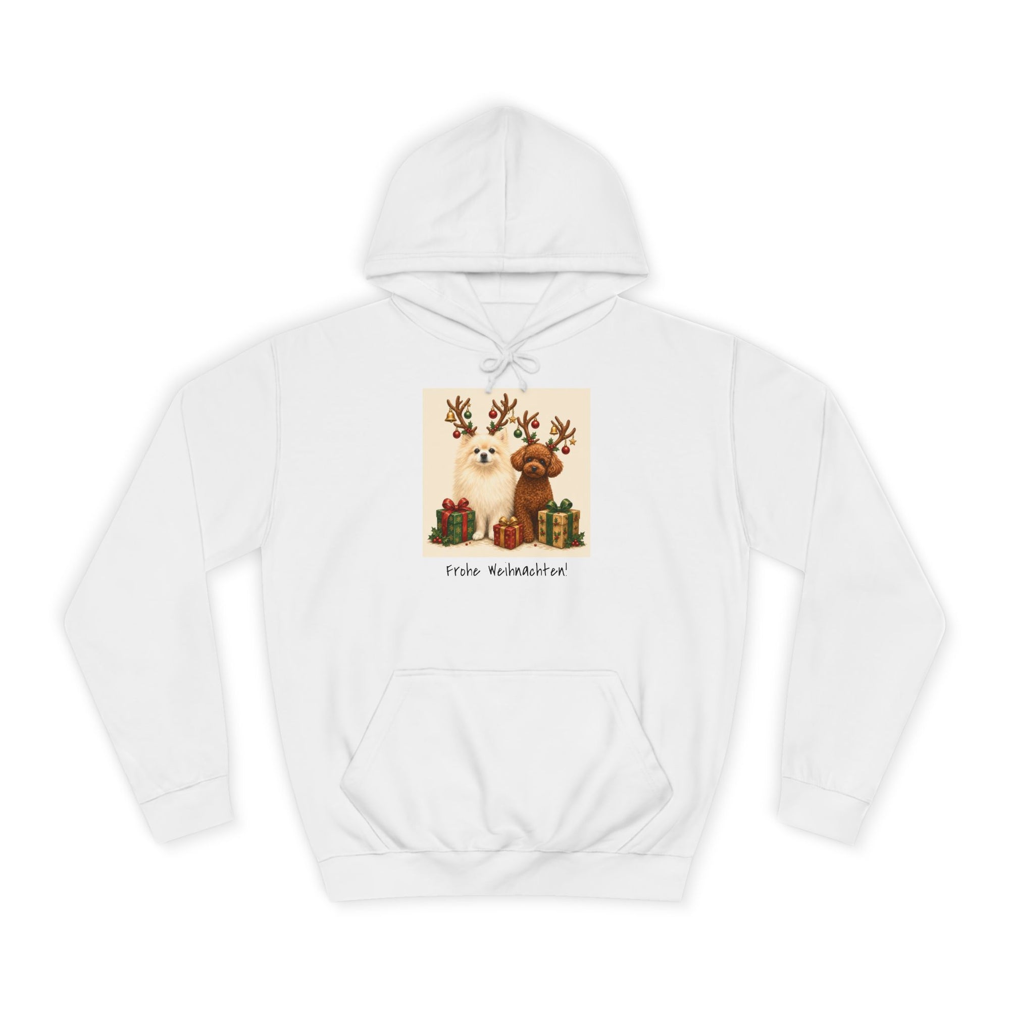 Personalisierter Unisex Hoodie mit Haustier – Frohe Weihnachten