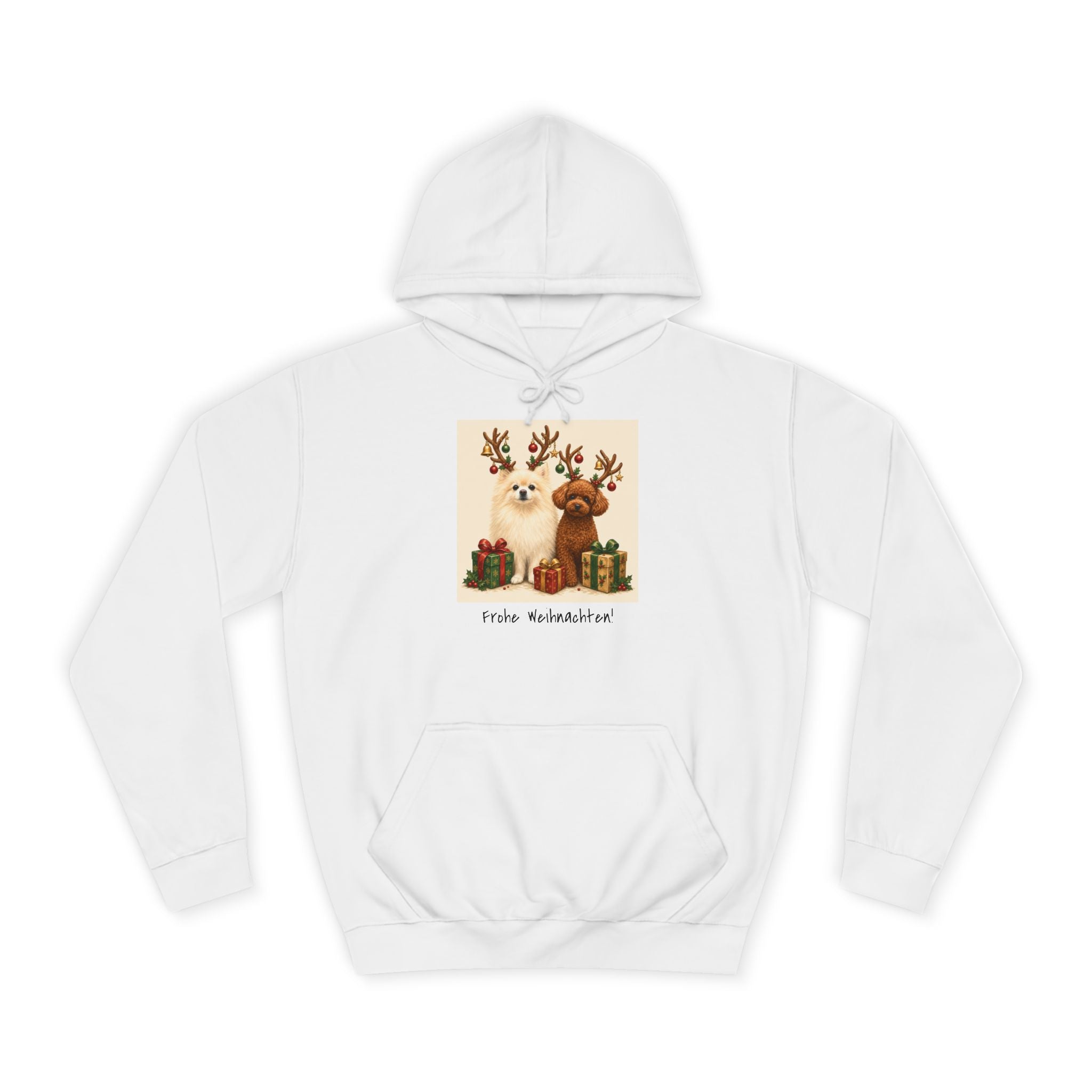 Personalisierter Unisex Hoodie mit Haustier – Frohe Weihnachten