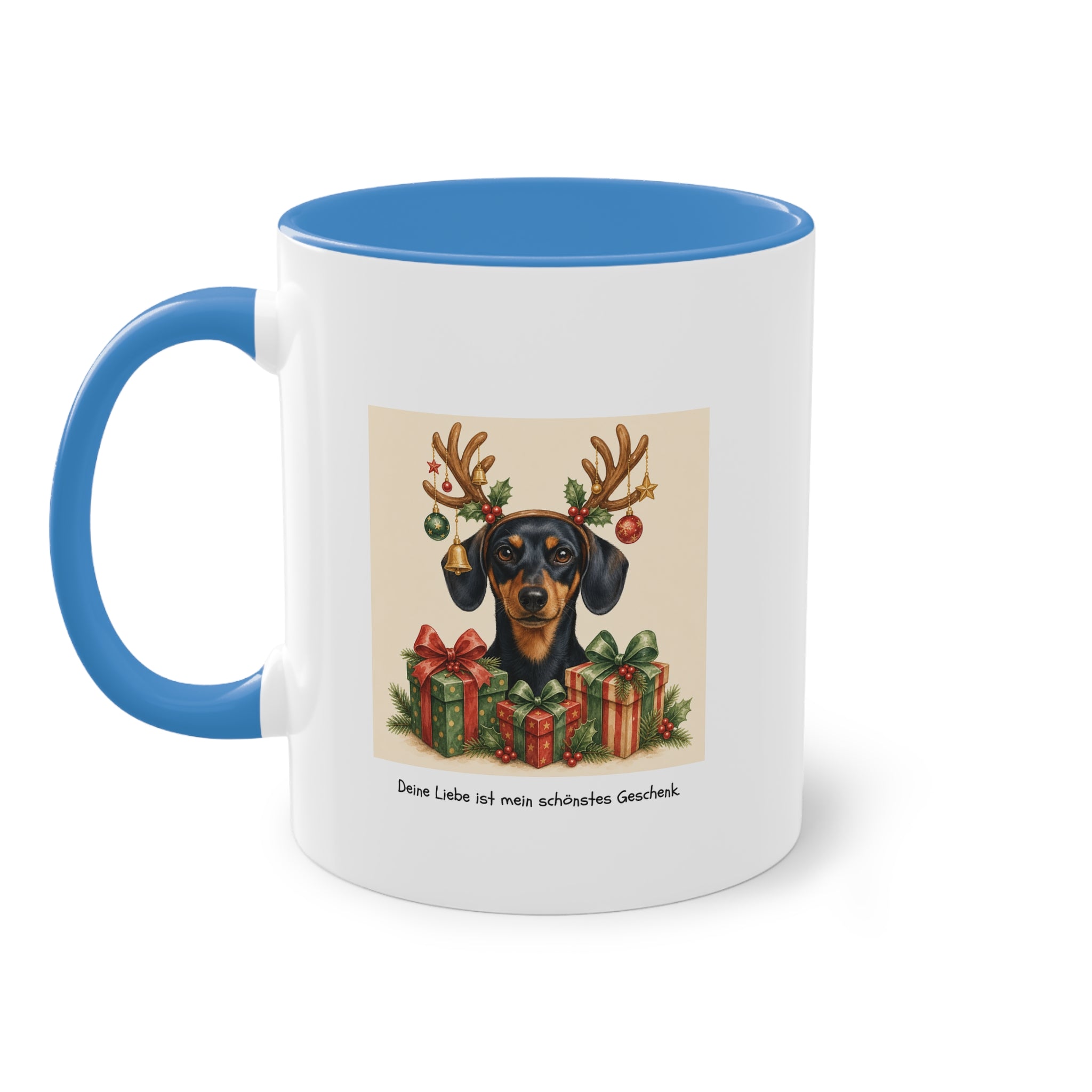 Personalisierte Tasse mit Haustier – Frohe Weihnachten