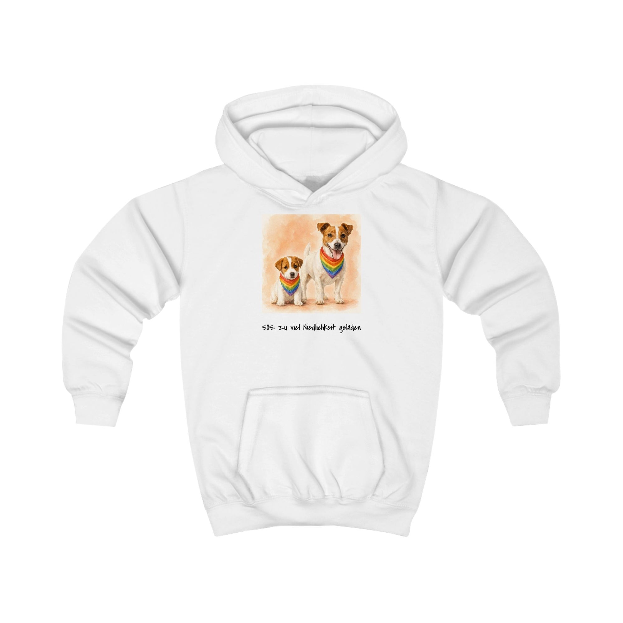 Personalisierter Kinder-Hoodie mit Haustier – Regenbogen