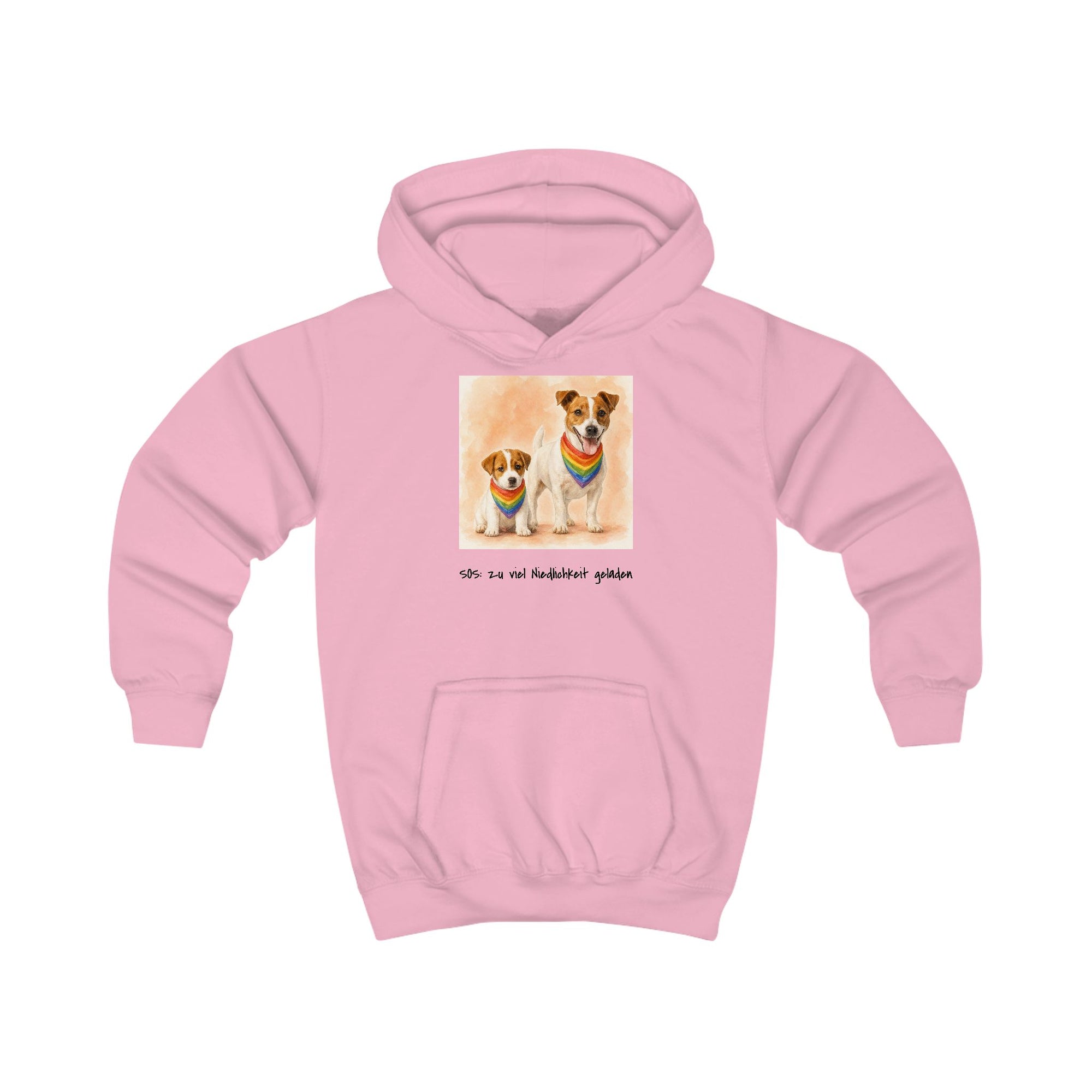 Personalisierter Kinder-Hoodie mit Haustier – Regenbogen