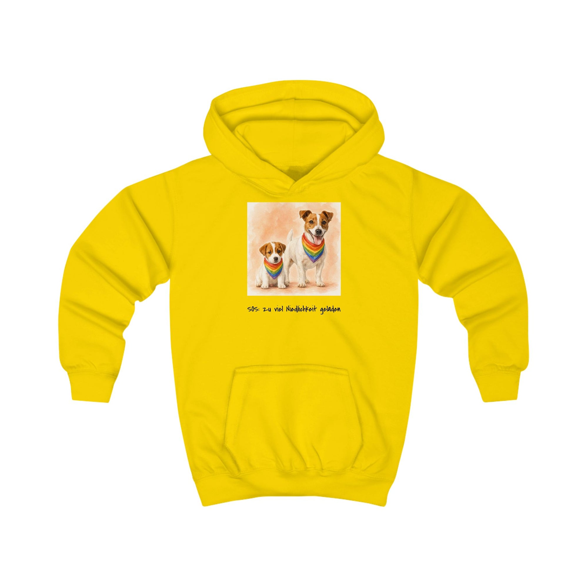 Personalisierter Kinder-Hoodie mit Haustier – Regenbogen