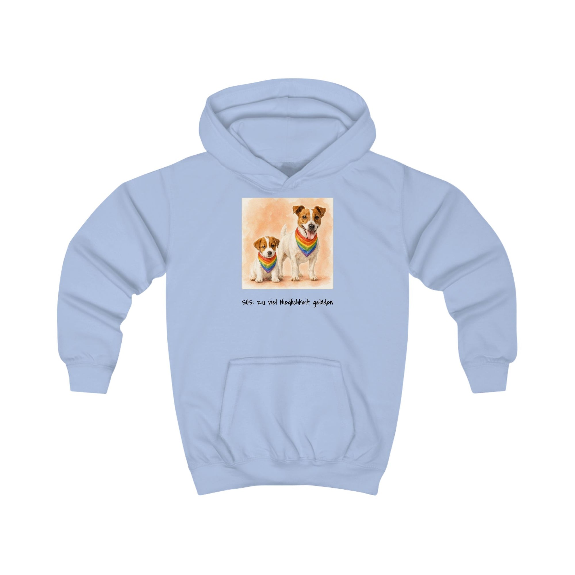 Personalisierter Kinder-Hoodie mit Haustier – Regenbogen