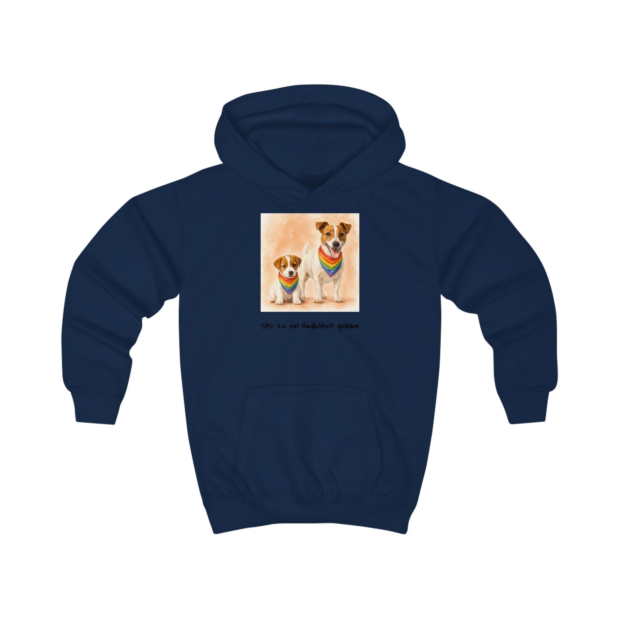 Personalisierter Kinder-Hoodie mit Haustier – Regenbogen