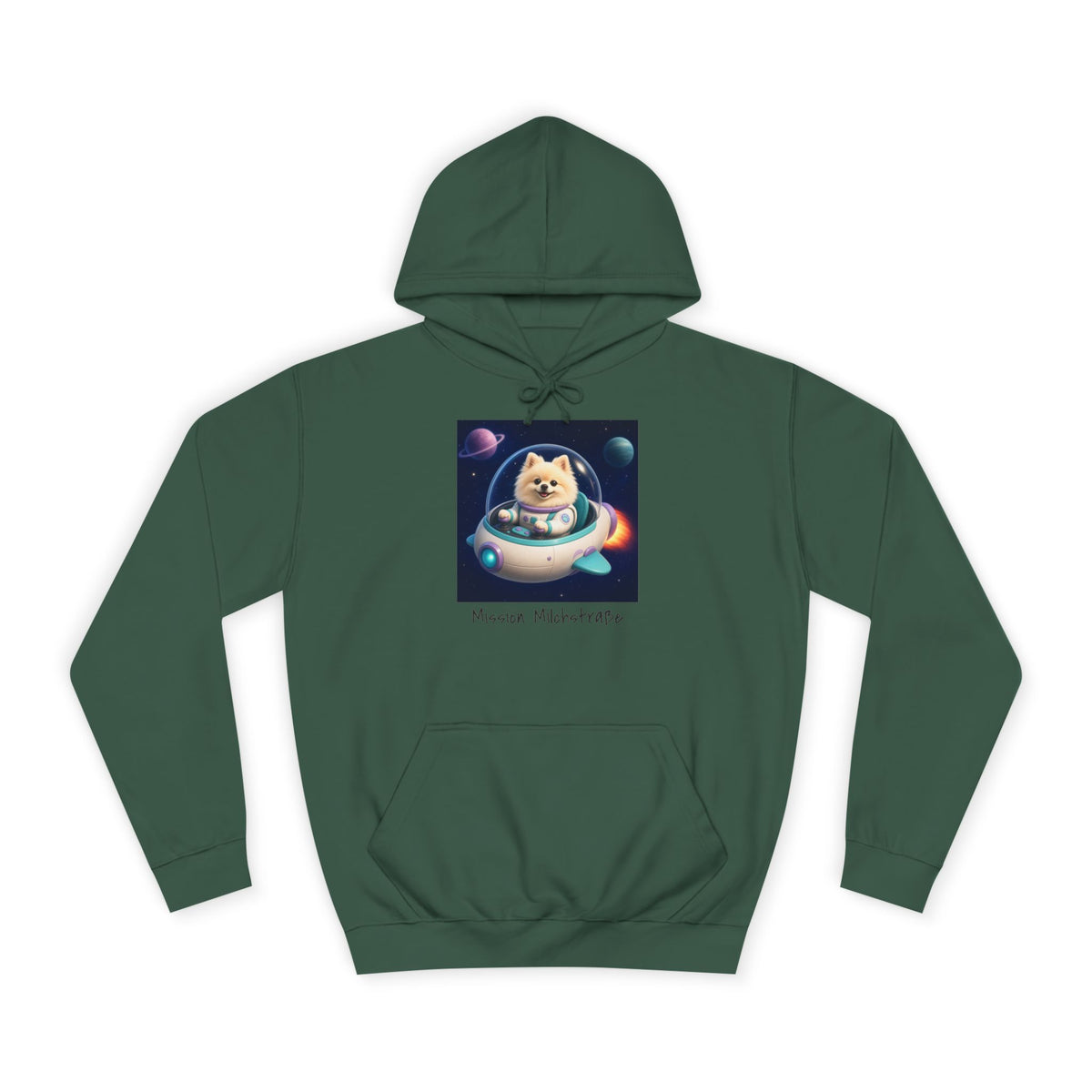Personalisierter Unisex Hoodie mit Haustier – Spaceship