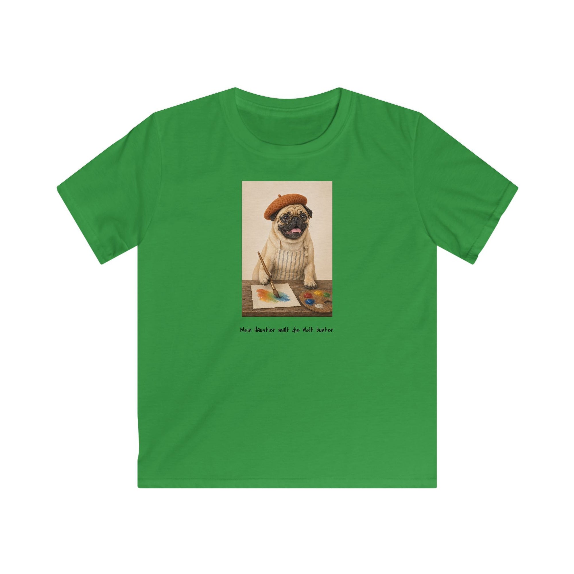 Personalisiertes Kinder T-Shirt mit Haustier – The Artist